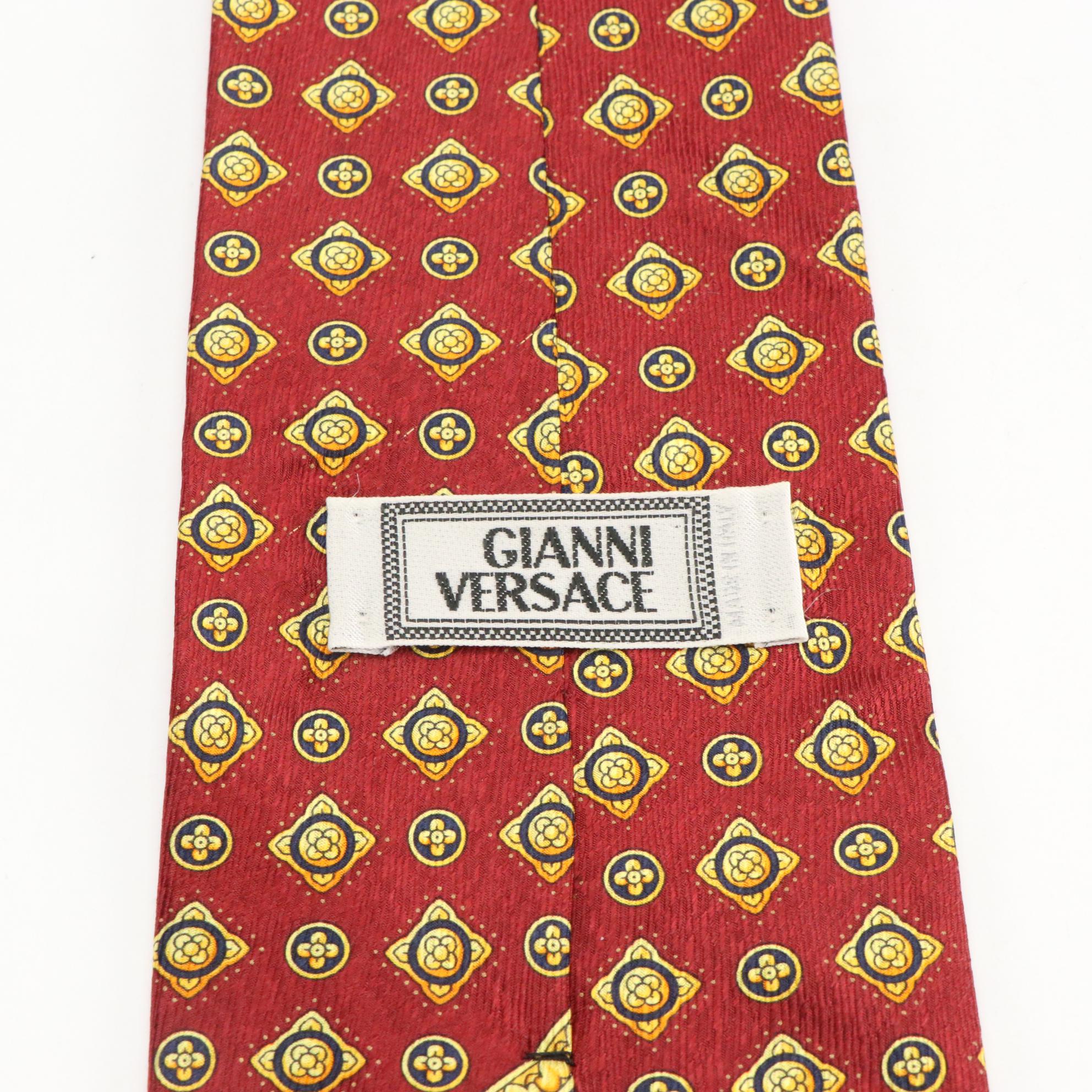 Four Gianni Versace Silk Neckties
