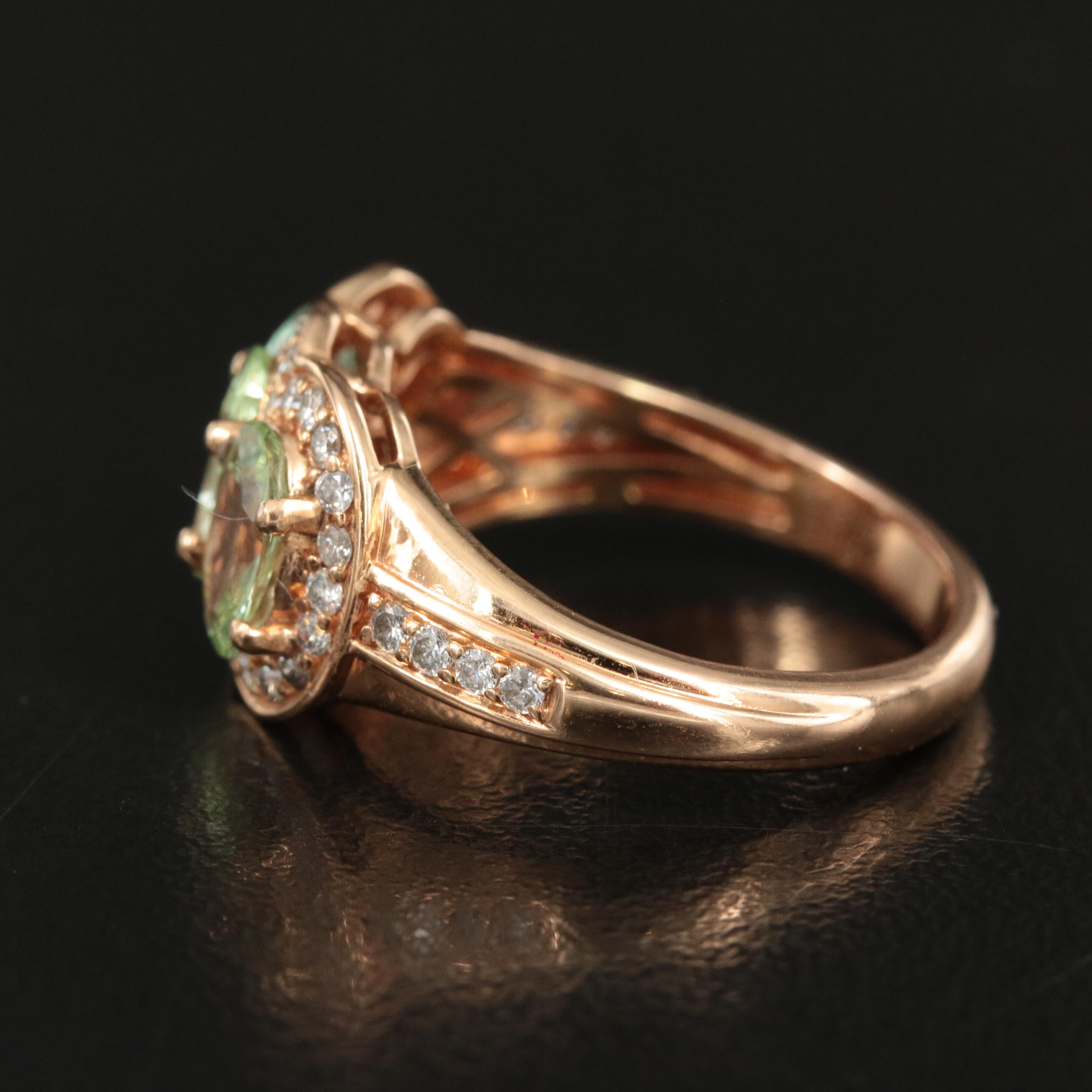 Chromia 18K Rose Gold Grossularite Garnet and 0.41 CTW Diamond Ring