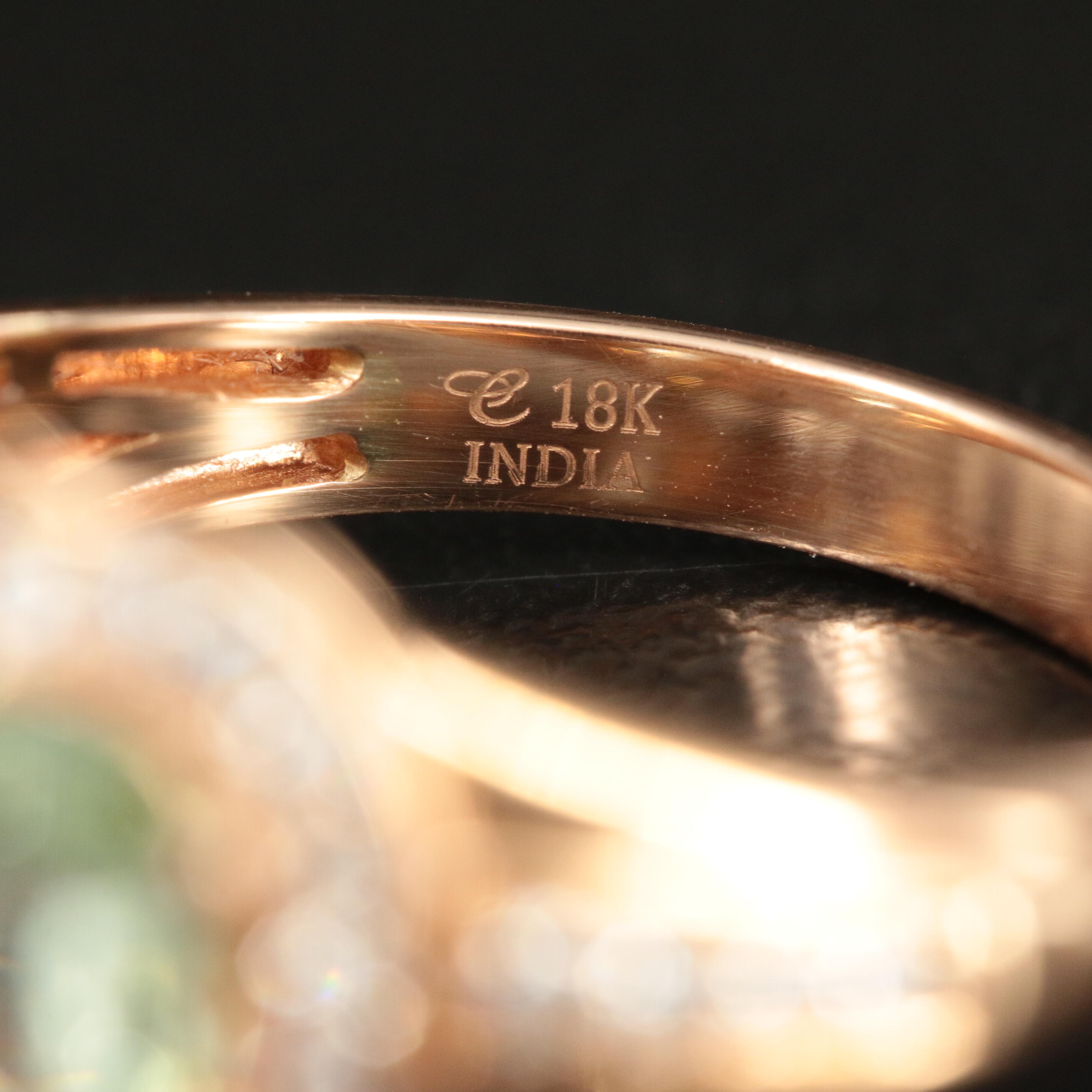 Chromia 18K Rose Gold Grossularite Garnet and 0.41 CTW Diamond Ring