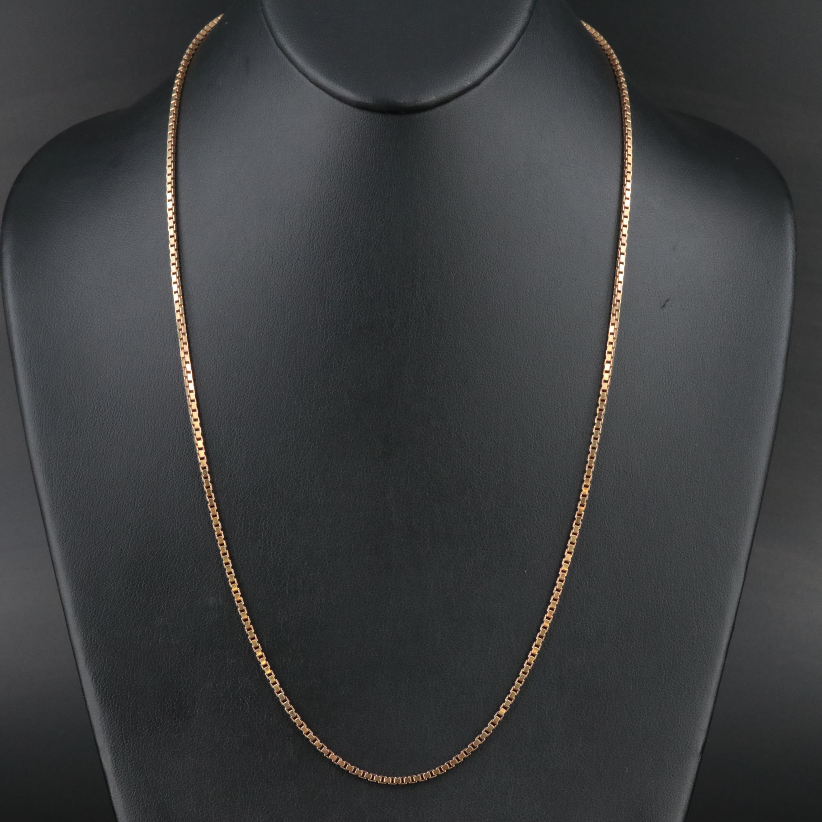 Italian 14K Box Chain Necklace