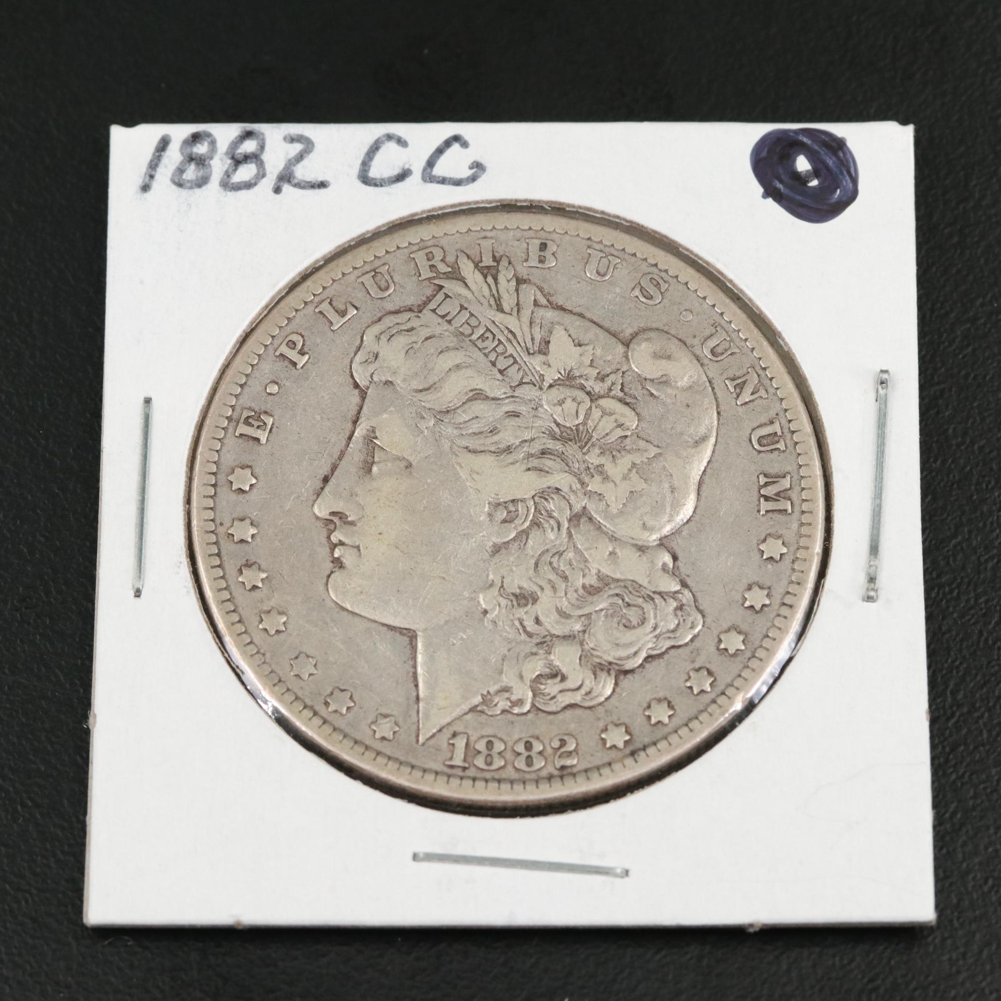 1882-CC Morgan Silver Dollar