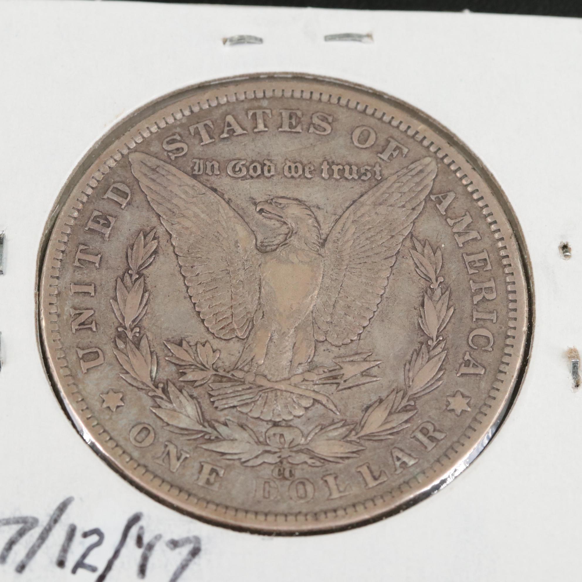 1882-CC Morgan Silver Dollar
