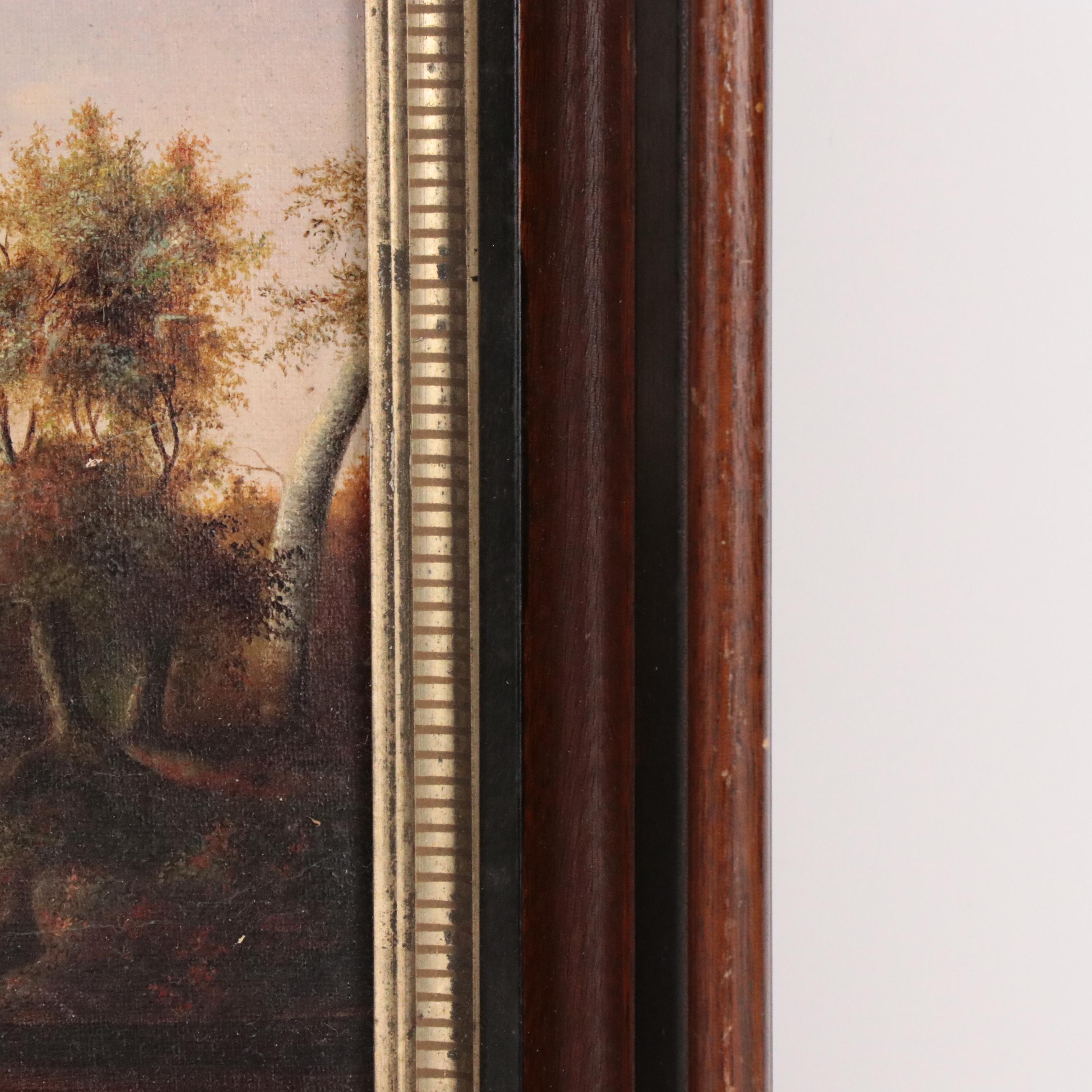 Hudson River School Oil Painting of Landscape, Late 19th Century