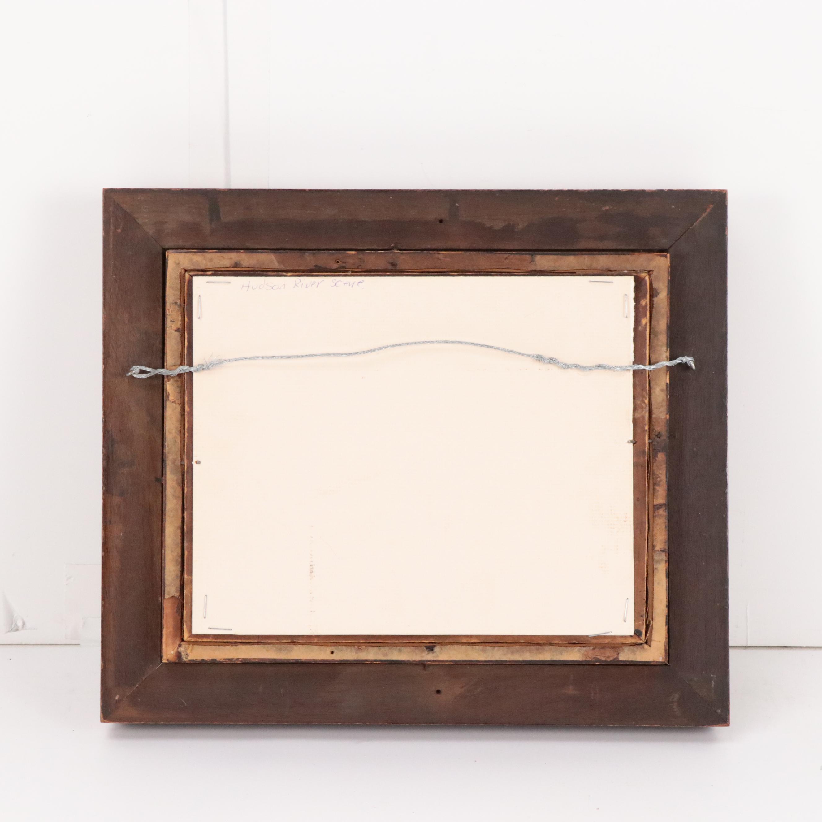 Hudson River School Oil Painting of Landscape, Late 19th Century