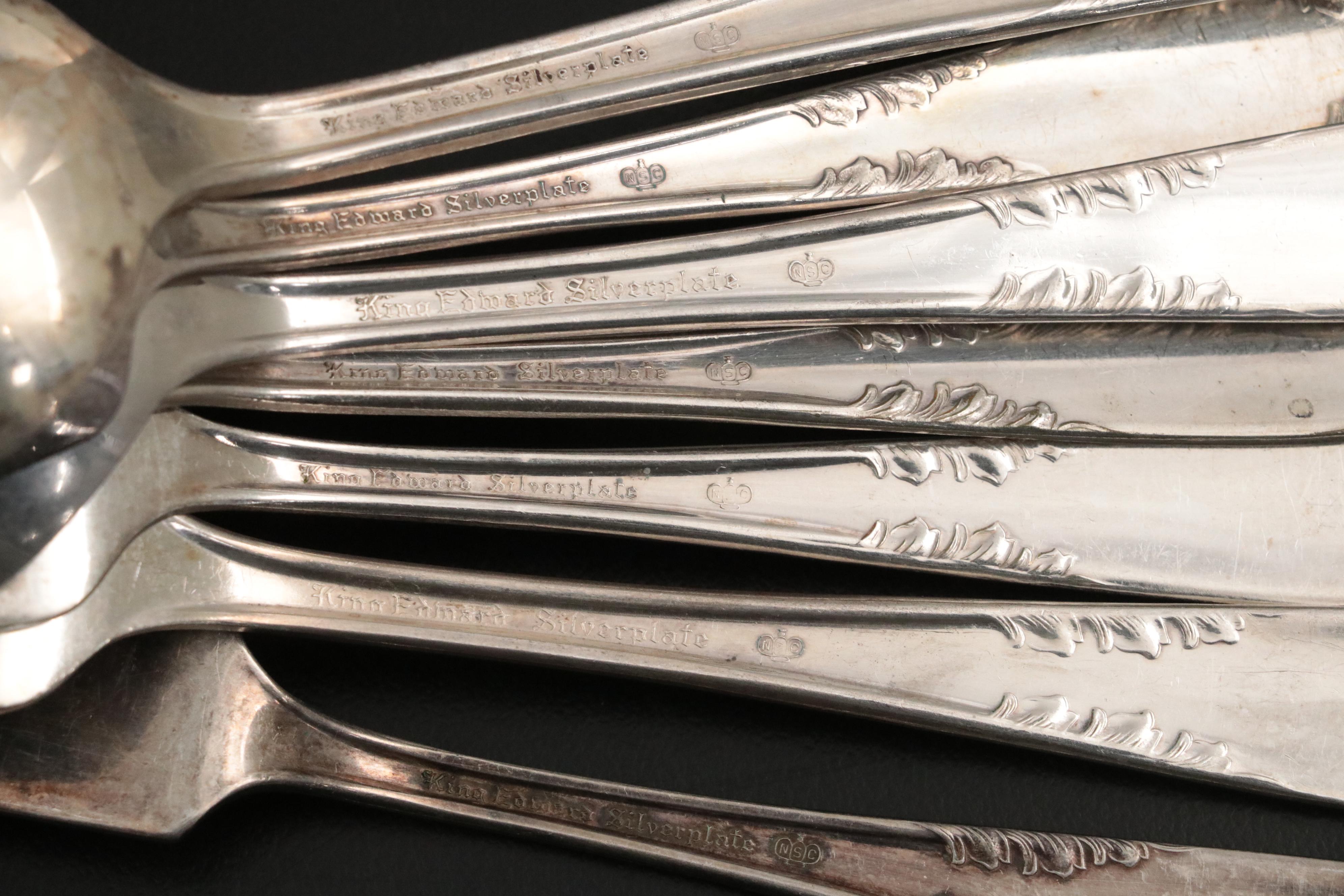 National Silver Co. "King Edward" Silver Plate Flatware