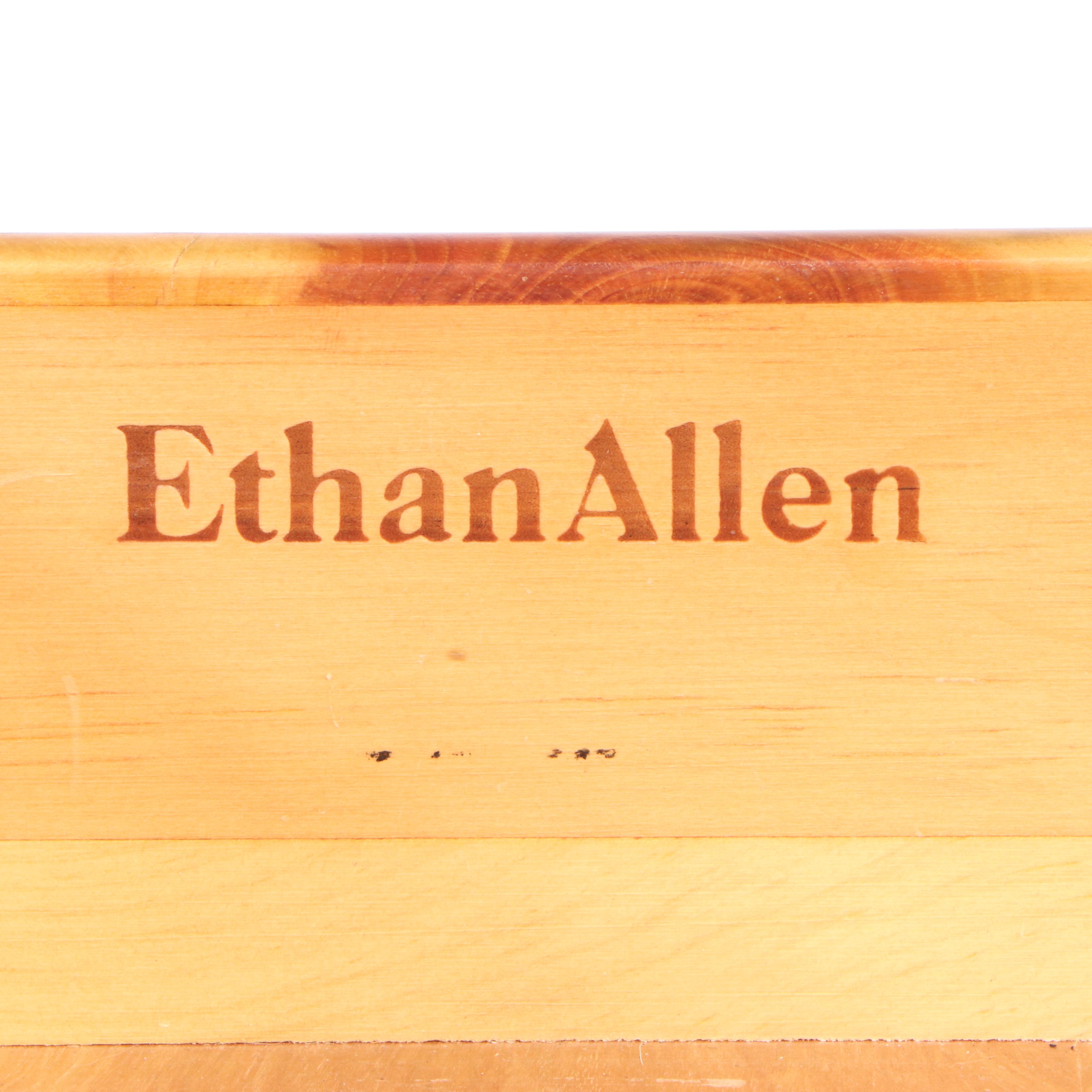 Ethan Allen Primitive Style Pine Six-Tin Pie Safe, Late 20th Century