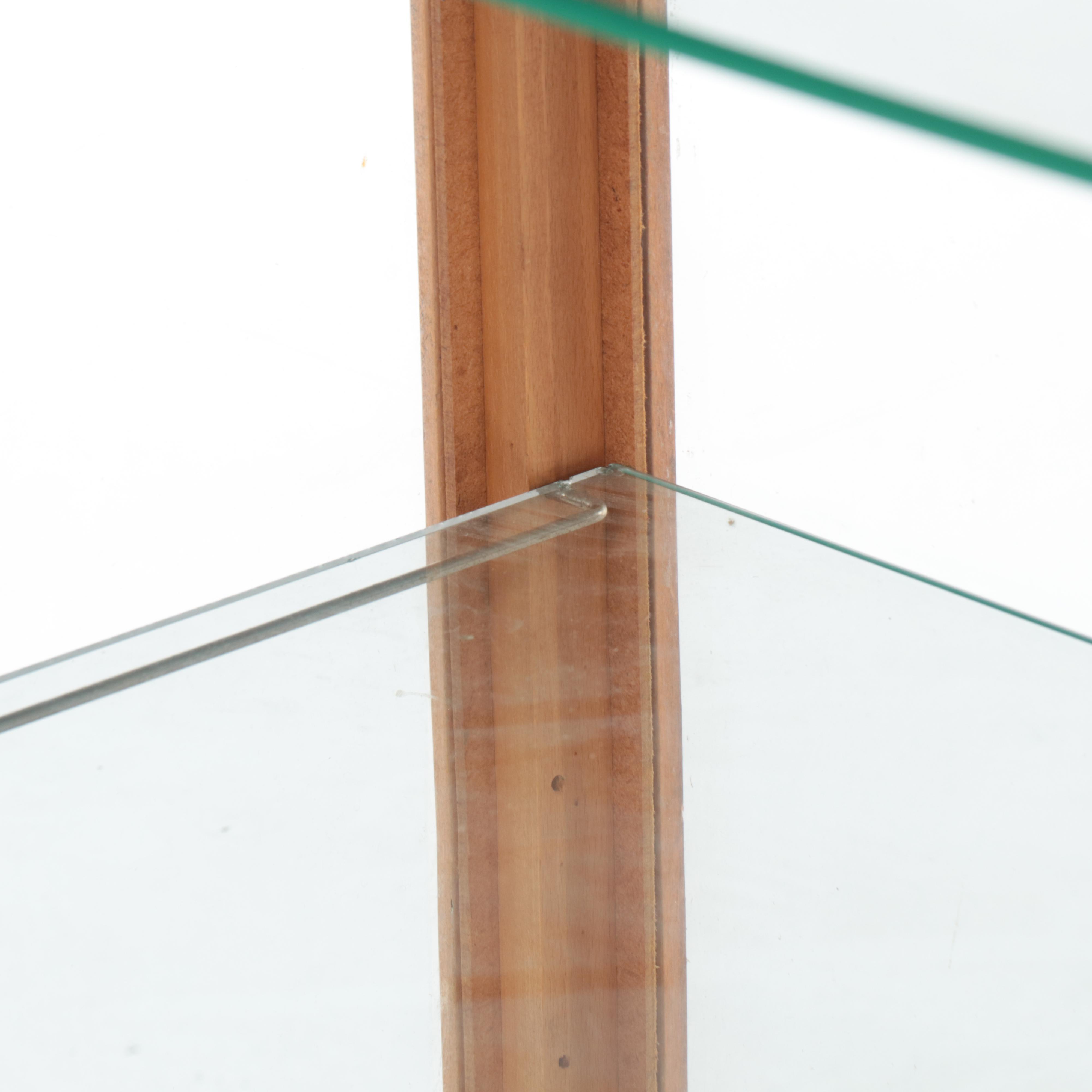 Wood and Glass Shop Counter Showcase