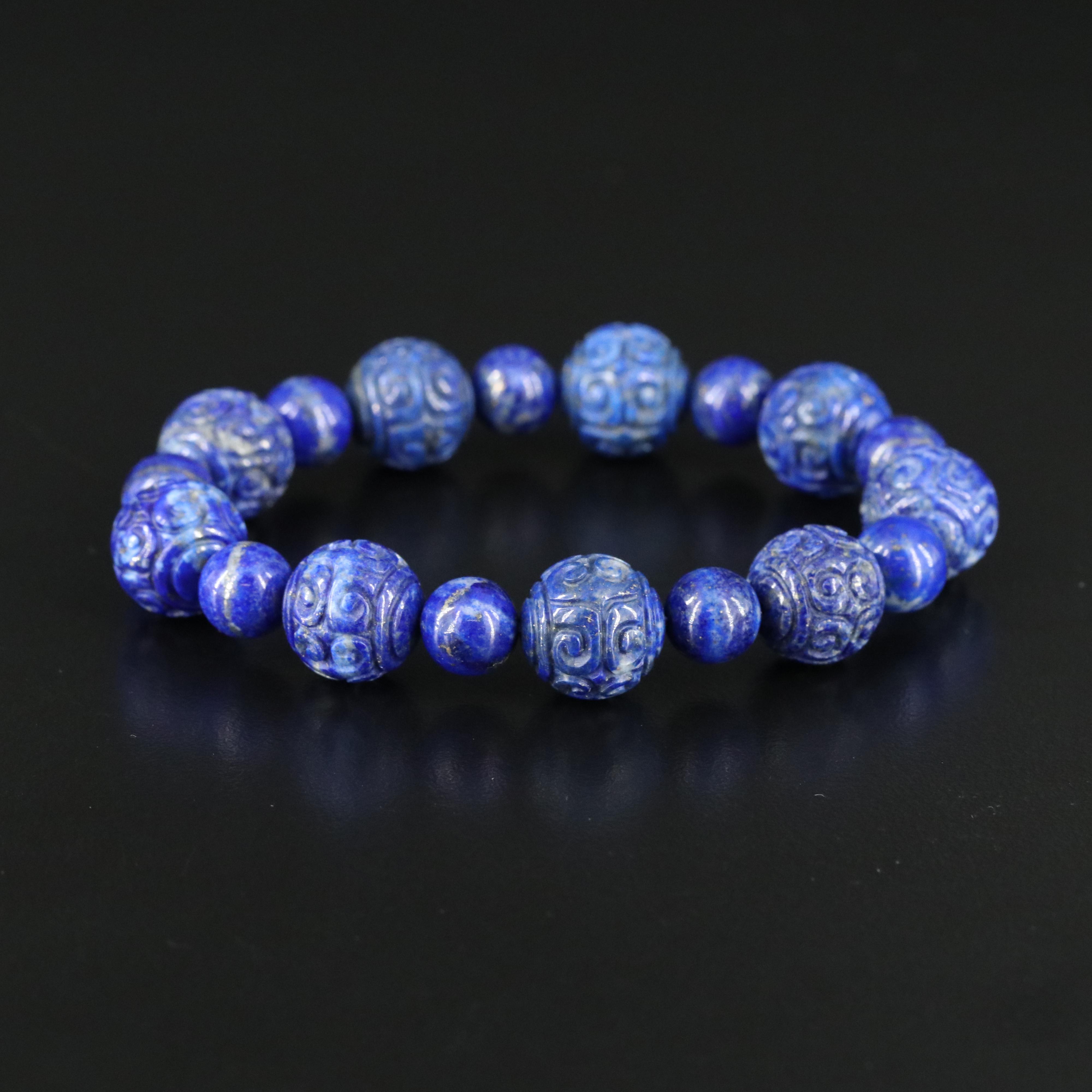 Lapis Lazuli Expandable Bracelet