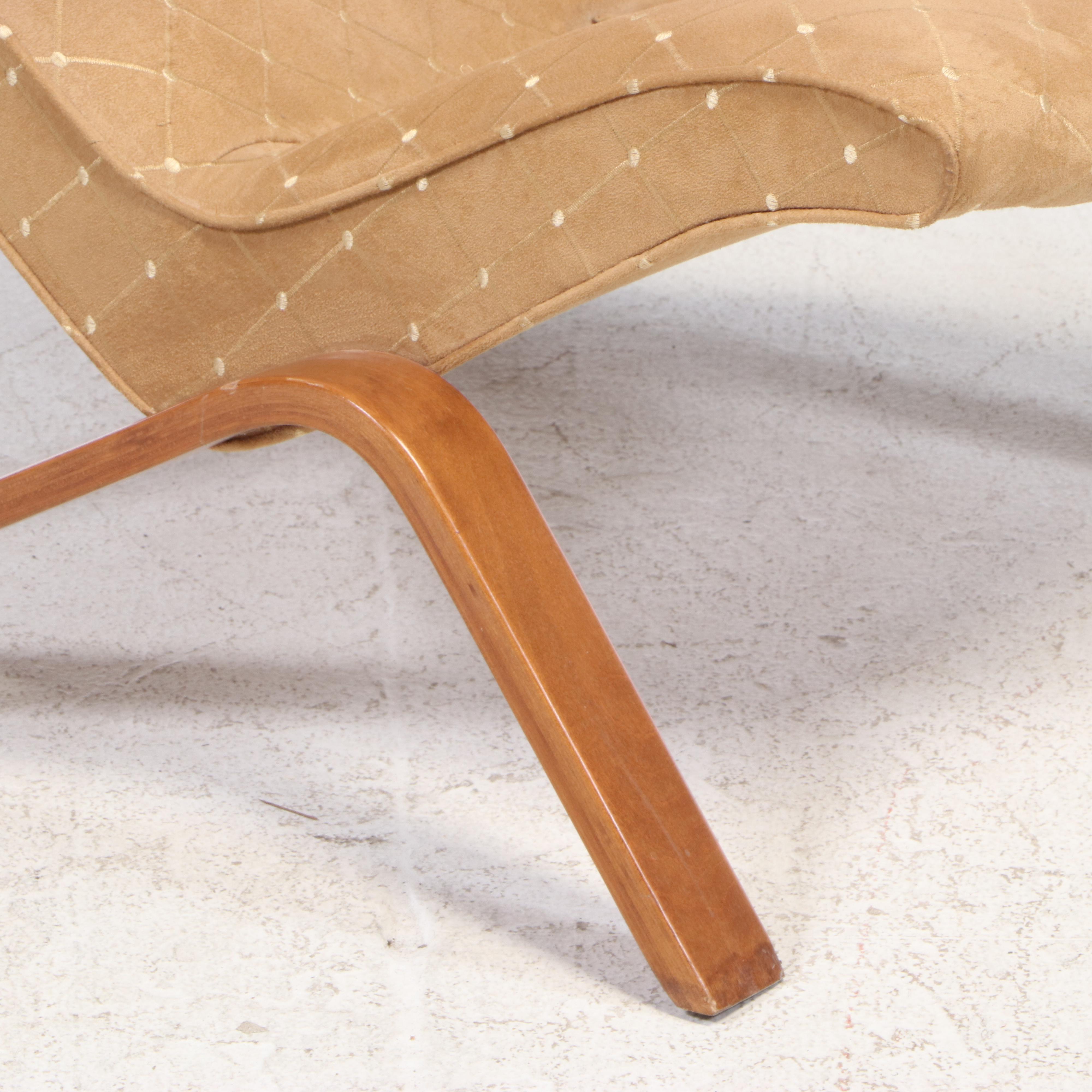 Eero Saarinen for Knoll Bentwood and Upholstered Grasshopper Chair, 1950s