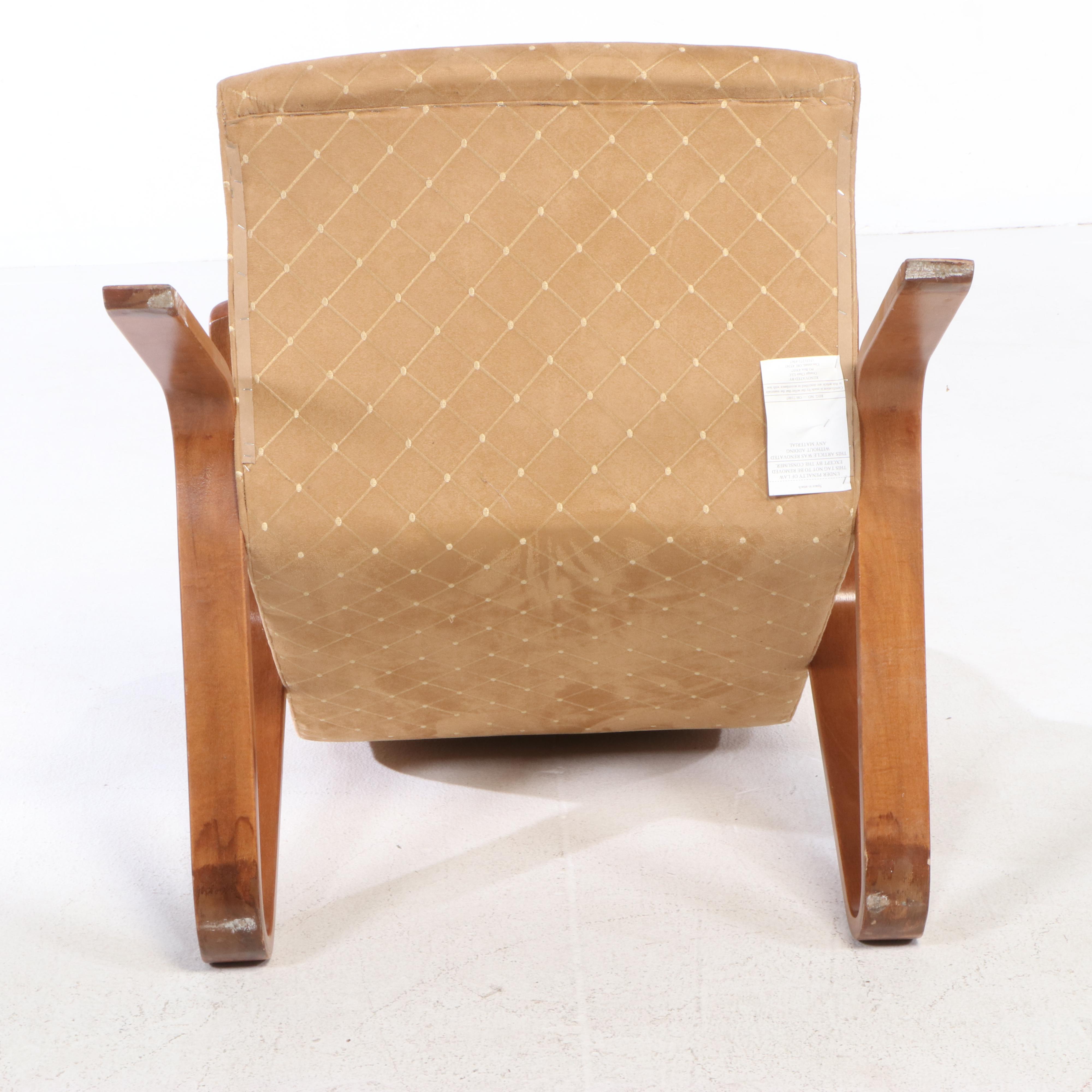 Eero Saarinen for Knoll Bentwood and Upholstered Grasshopper Chair, 1950s