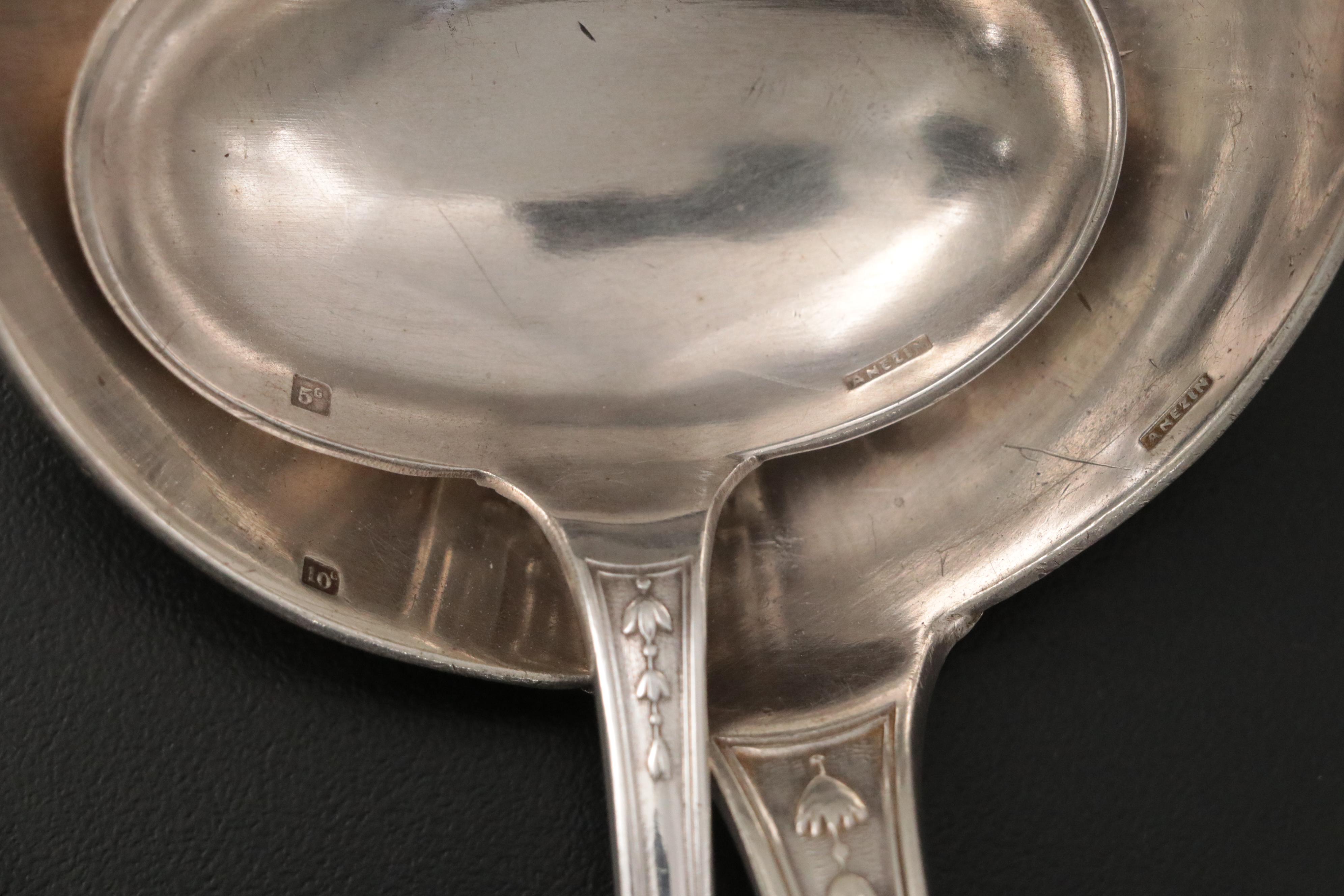 Anezin Hermanos y Cia French Silver Plate Flatware and Serving Accessories