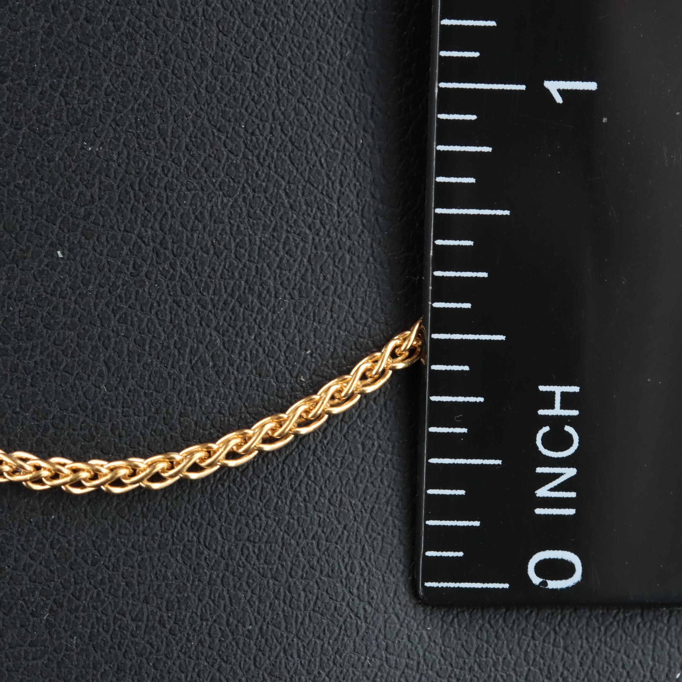 14K Wheat Chain Necklace
