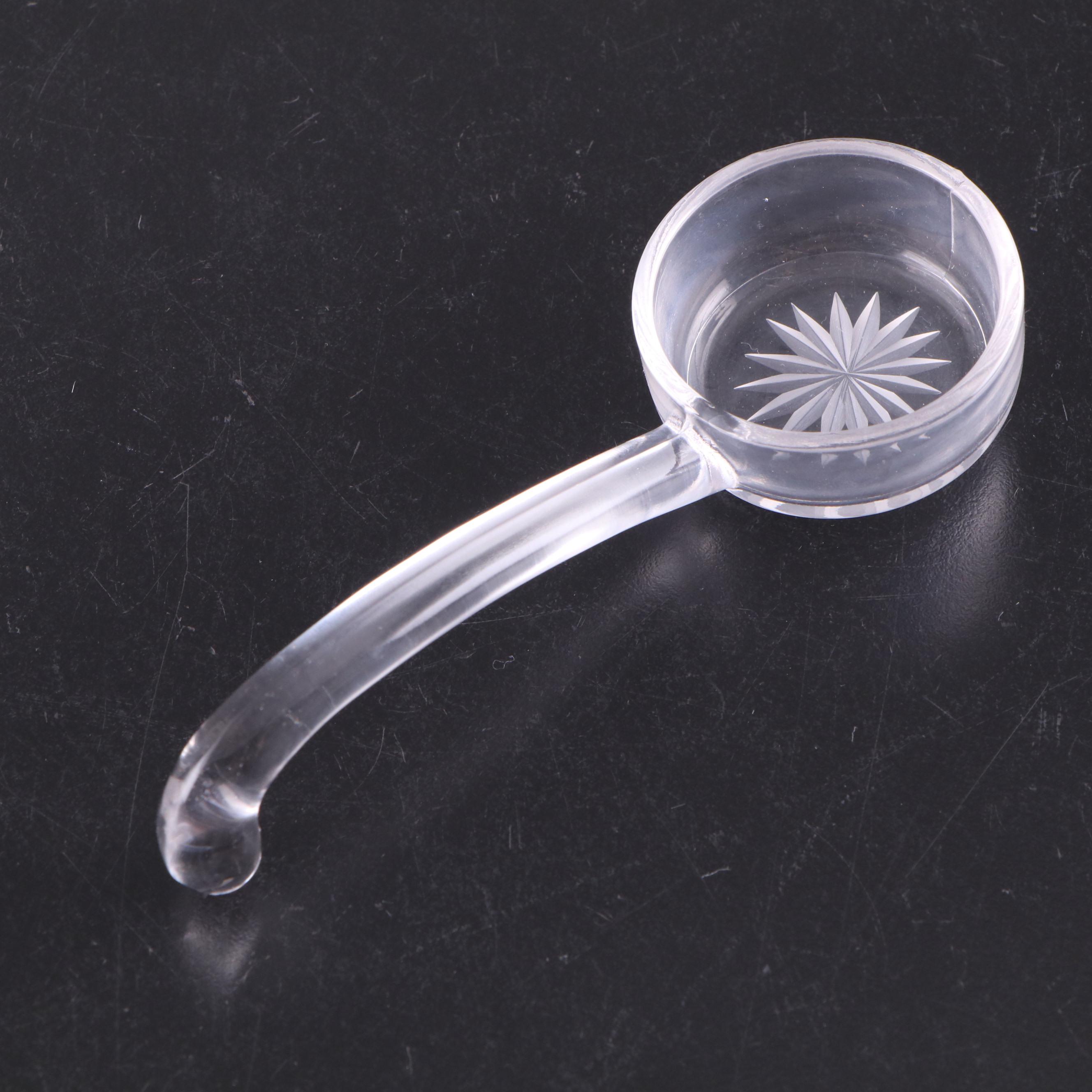 Christofle Crystal Vase with Other Etched Glass Bowls and Flower