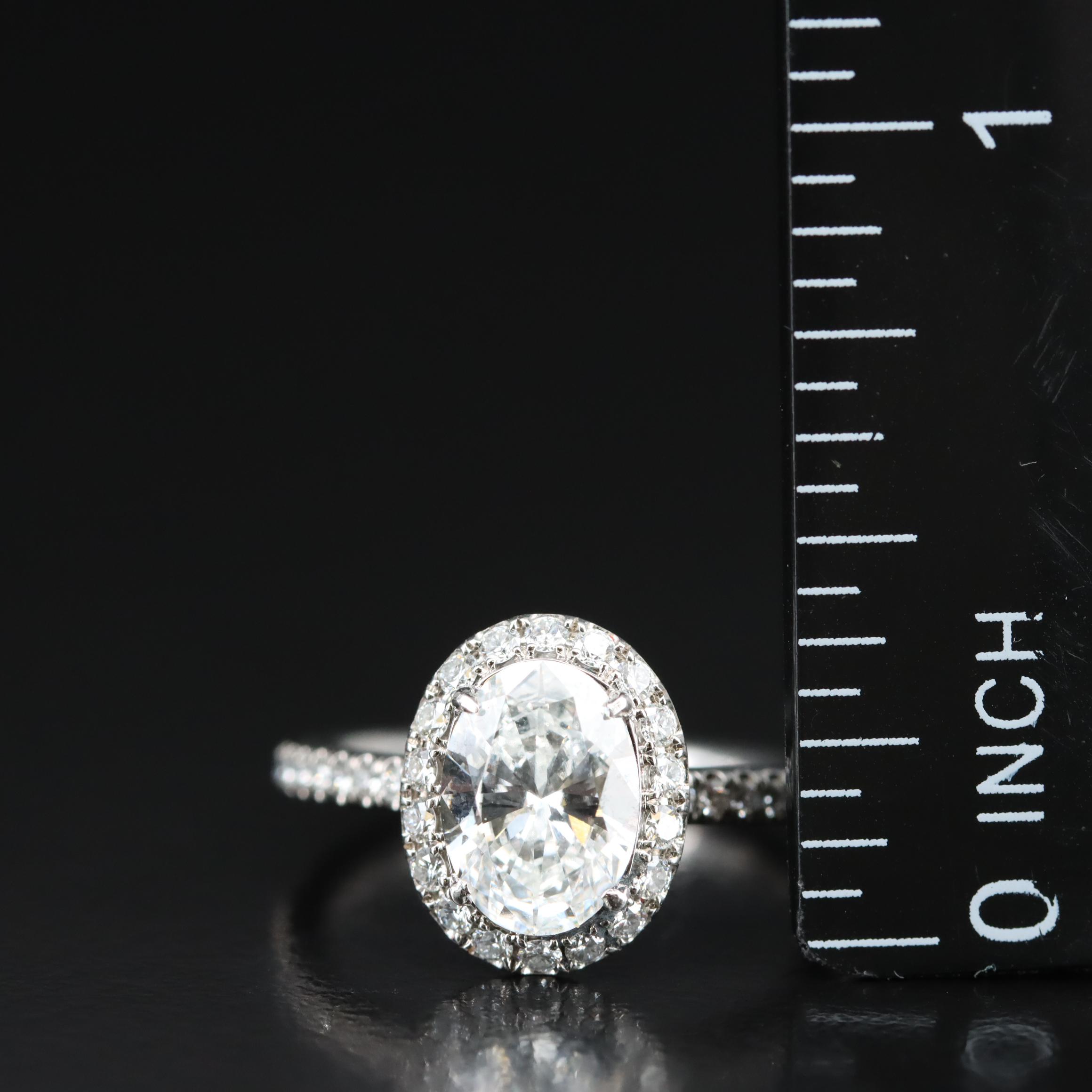 Harry Winston Platinum 1.71 CTW Diamond Ring with GIA Report