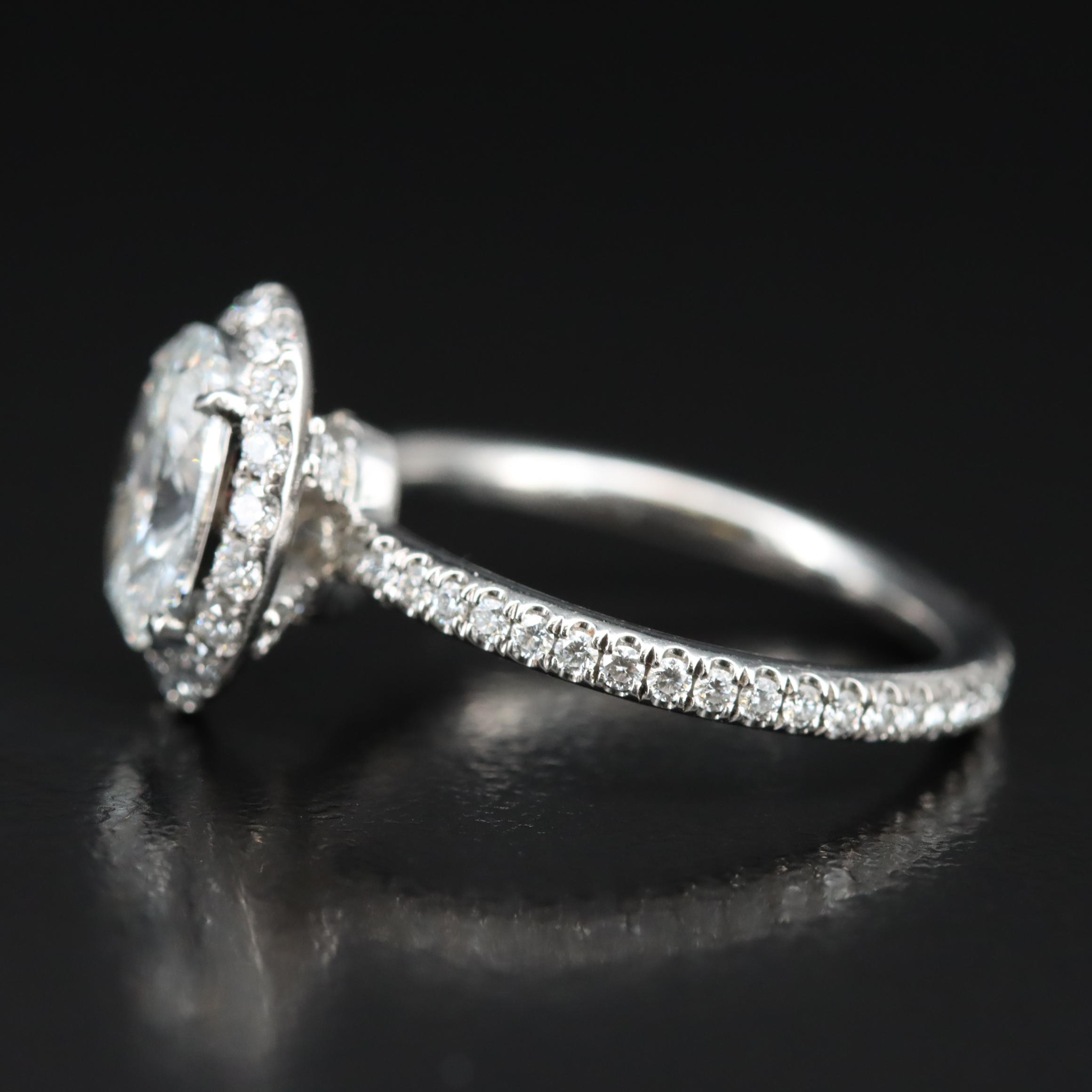 Harry Winston Platinum 1.71 CTW Diamond Ring with GIA Report