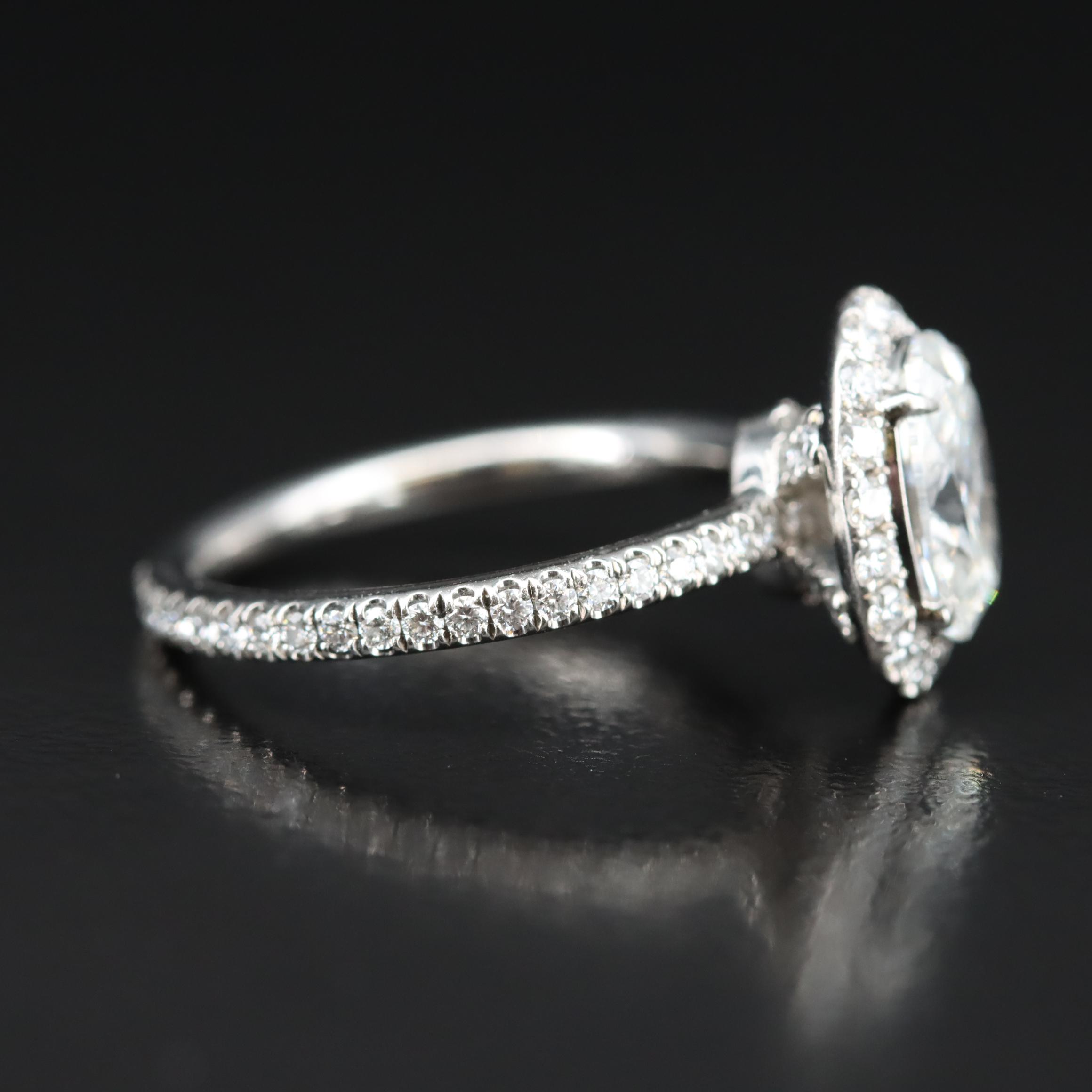 Harry Winston Platinum 1.71 CTW Diamond Ring with GIA Report