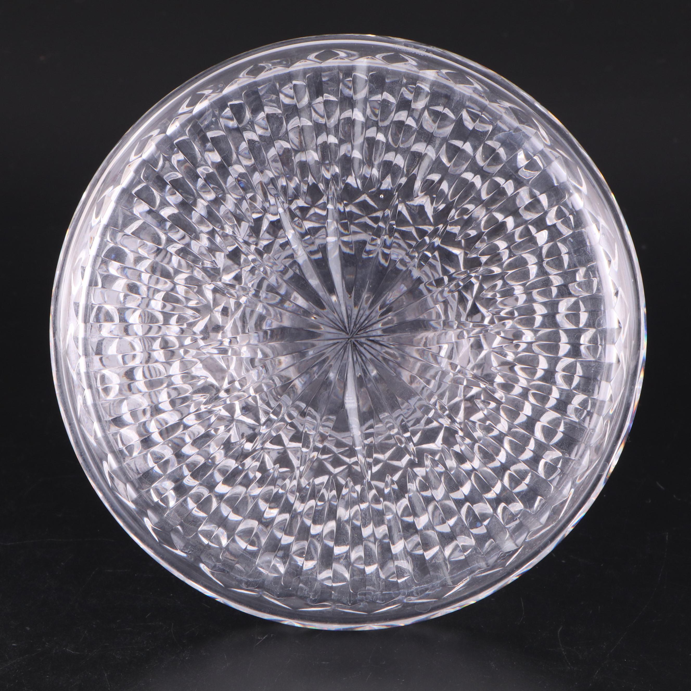 Waterford "Alana" Crystal Decanter and "Lismore" Crystal Cordial Glasses