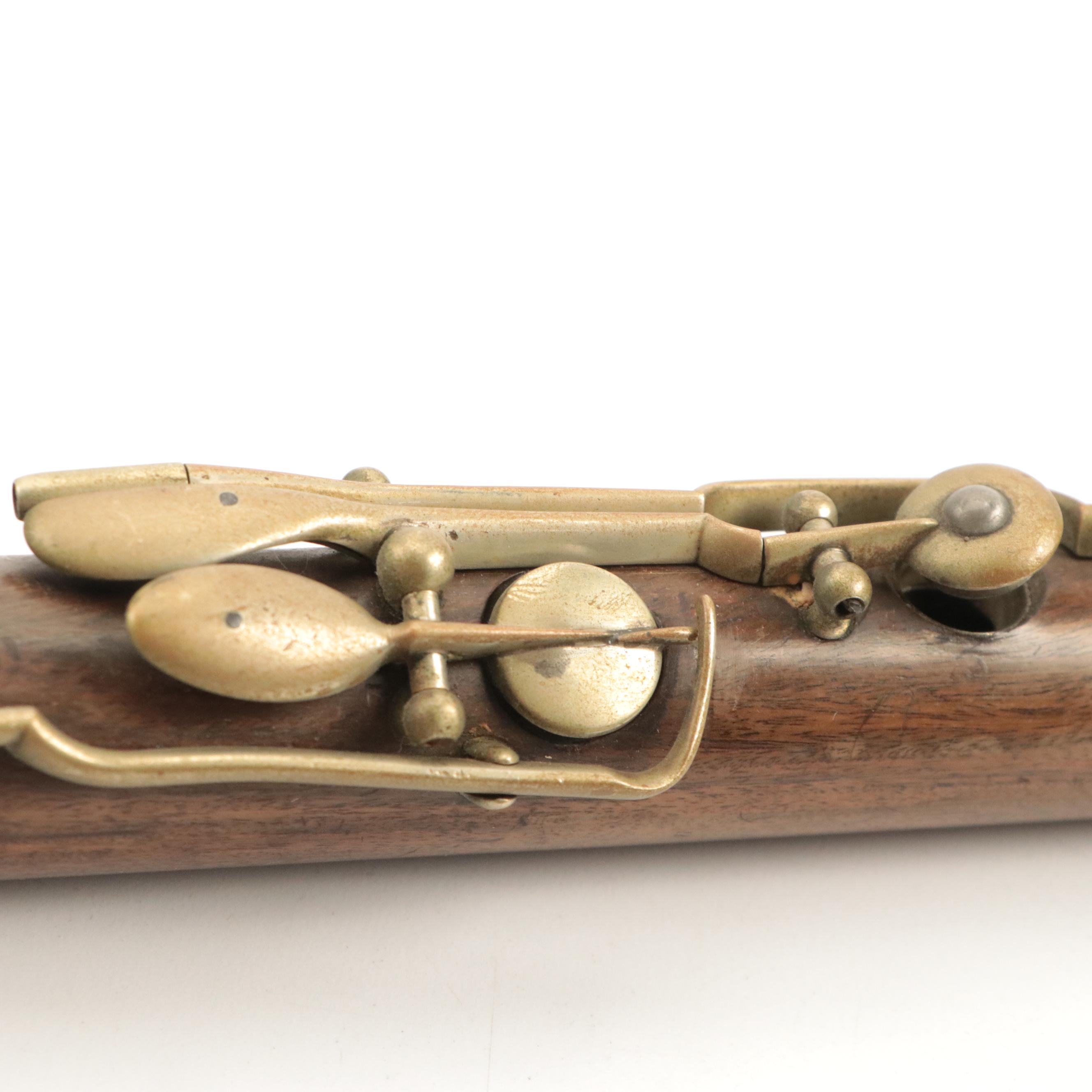 Conn Rosewood Clarinet With Fratelli e Cugino Rampone Italian Mixed Woods Flute