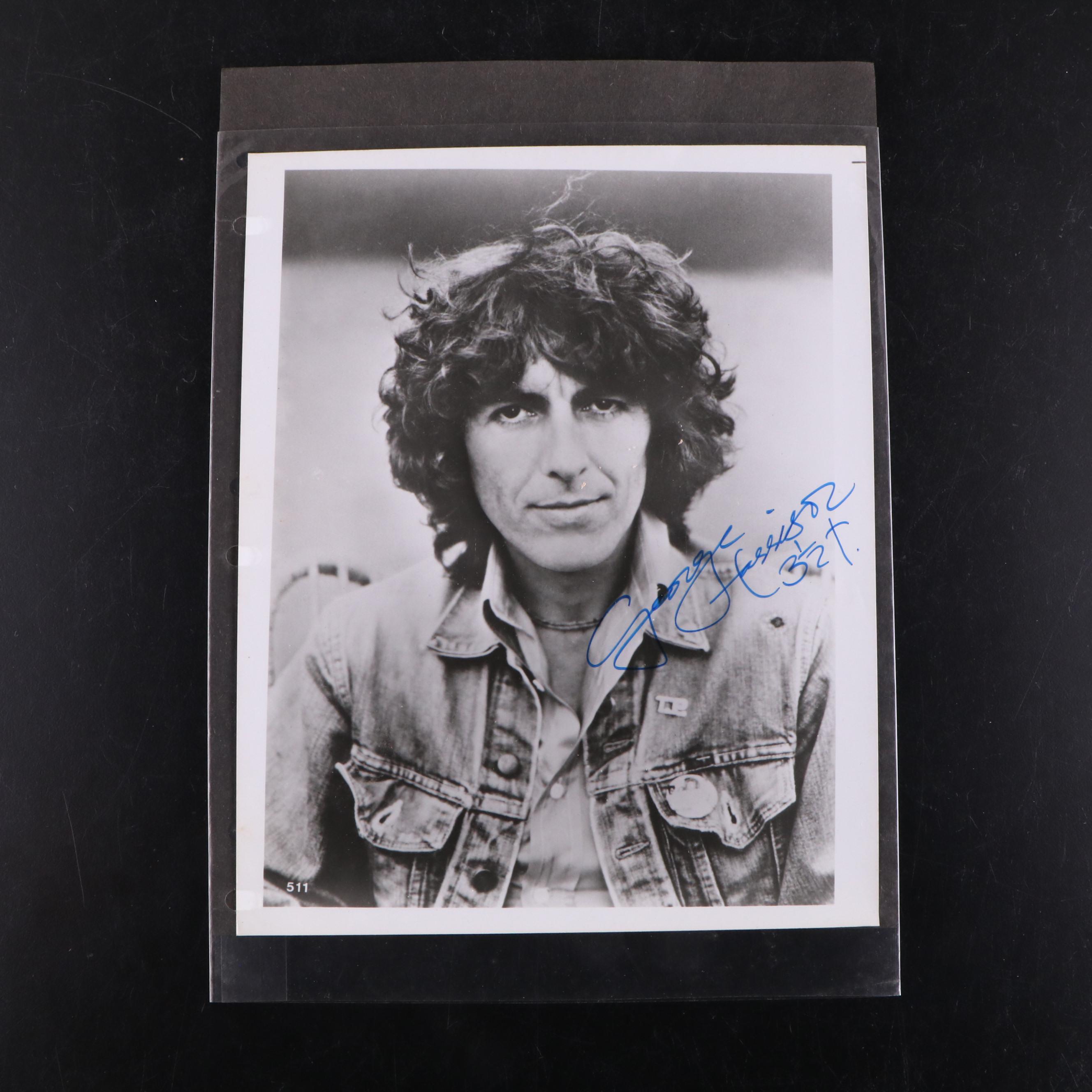 George Harrison Signed Print