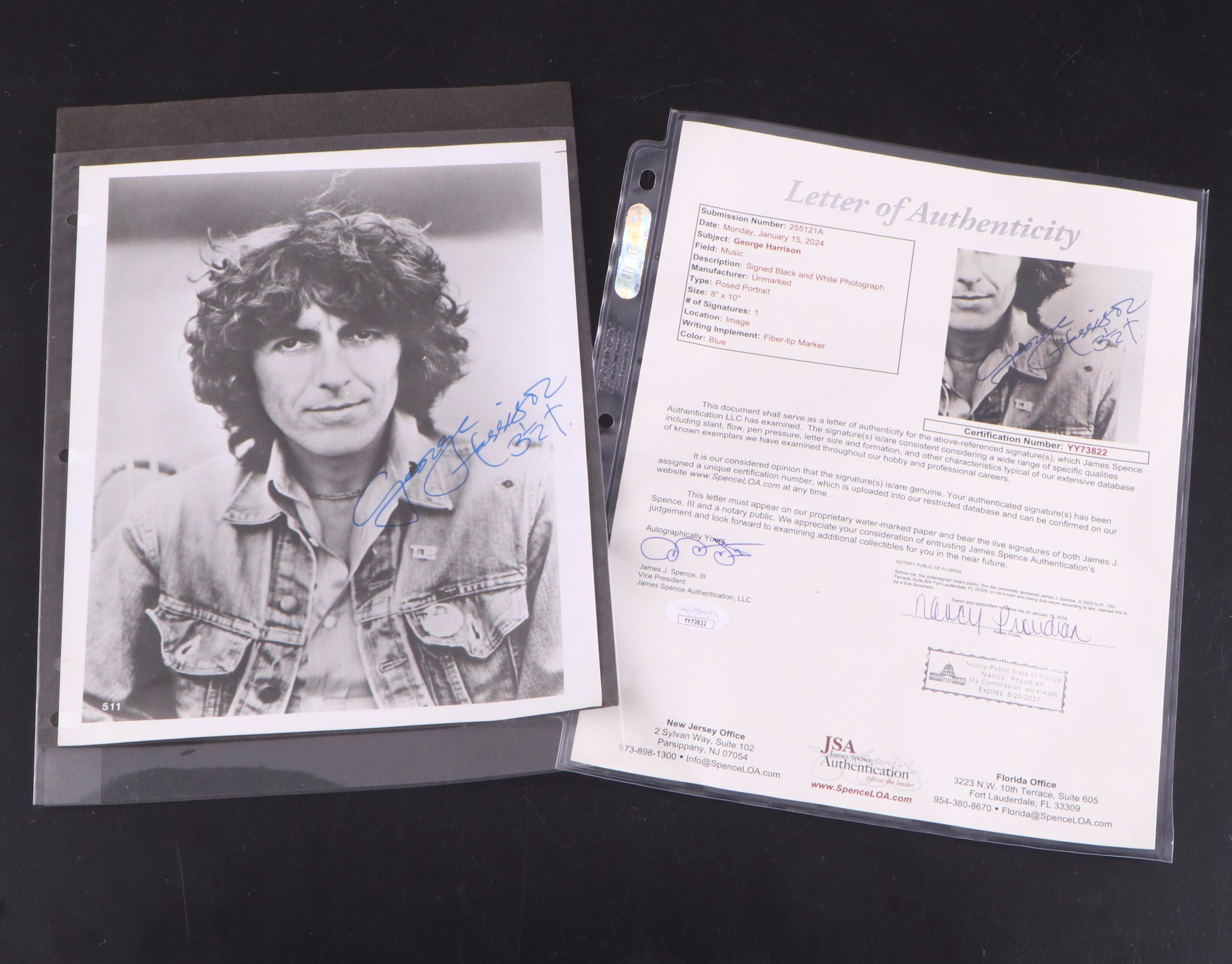 George Harrison Signed Print