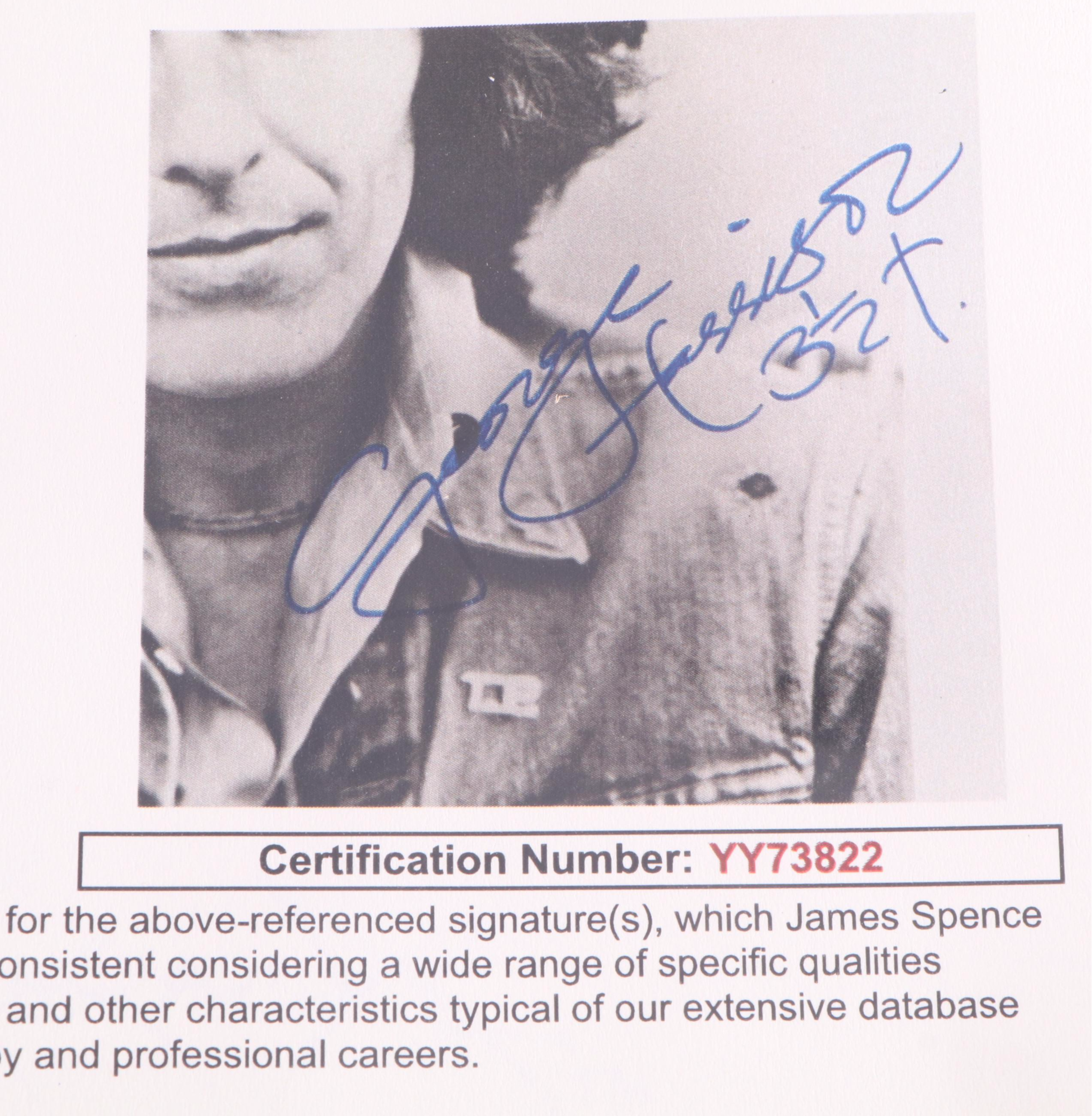 George Harrison Signed Print