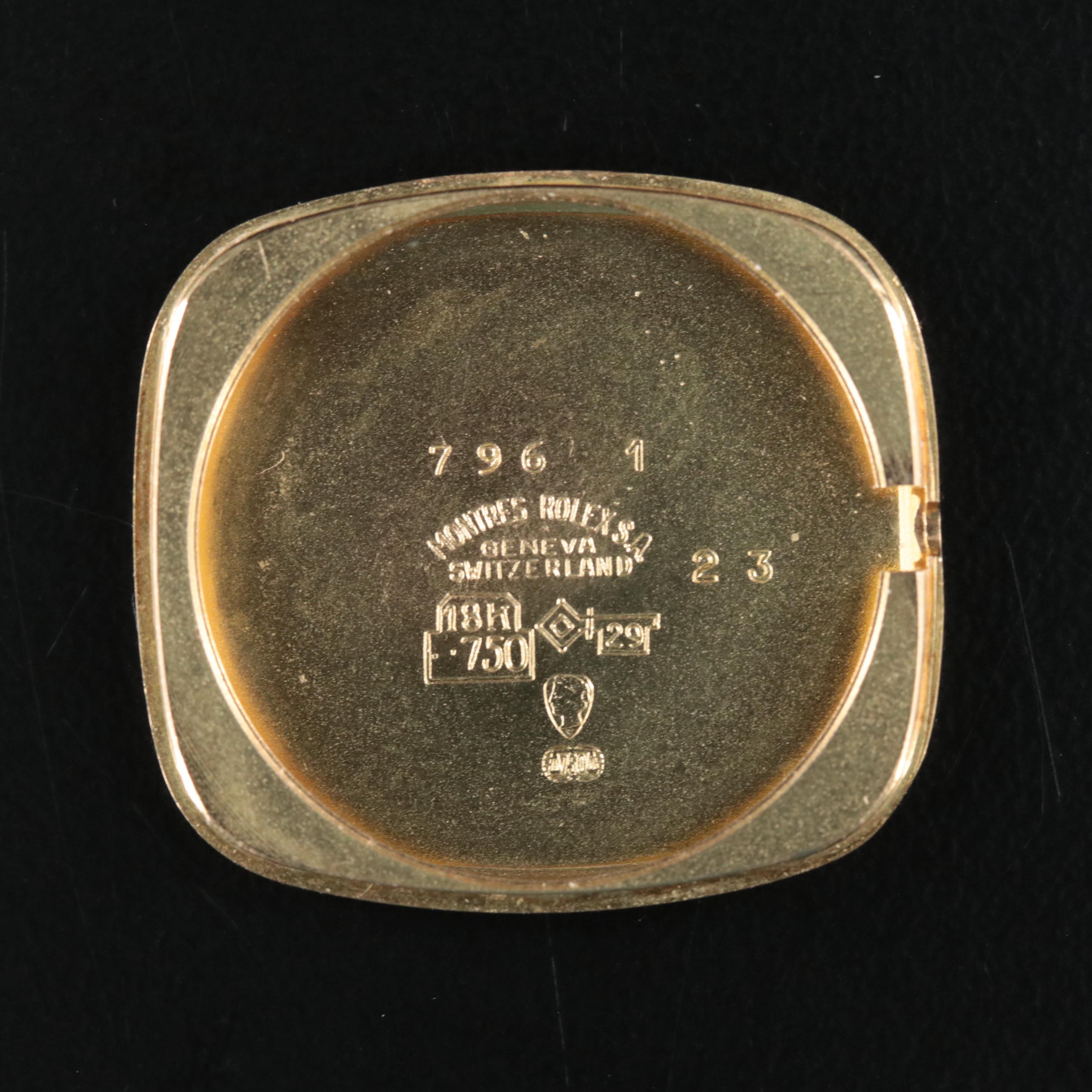 1970s 18K Custom Diamond Rolex Cellini Watch