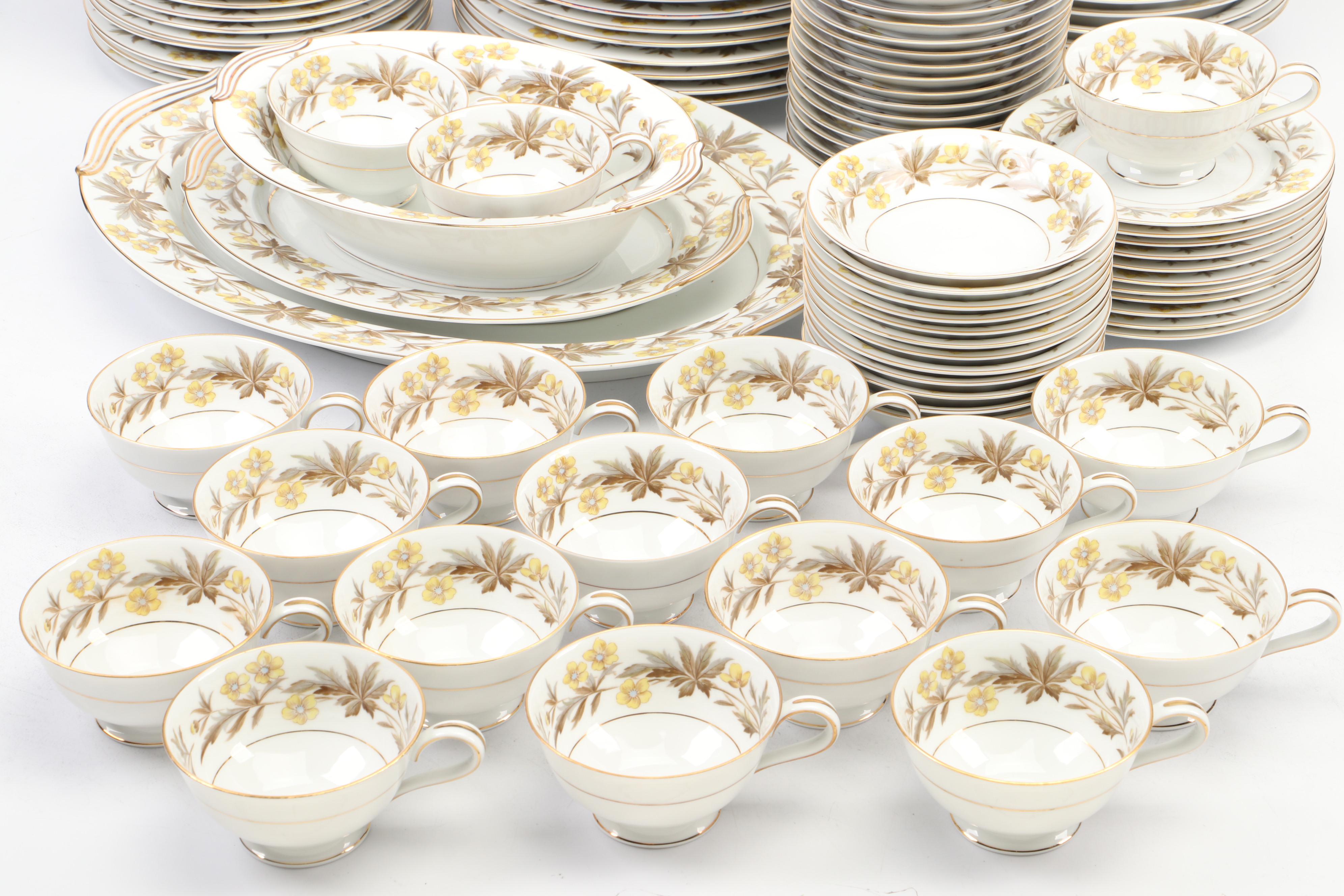 Noritake China "Lorraine" Dinnerware and Serving Pieces, 1953-1955