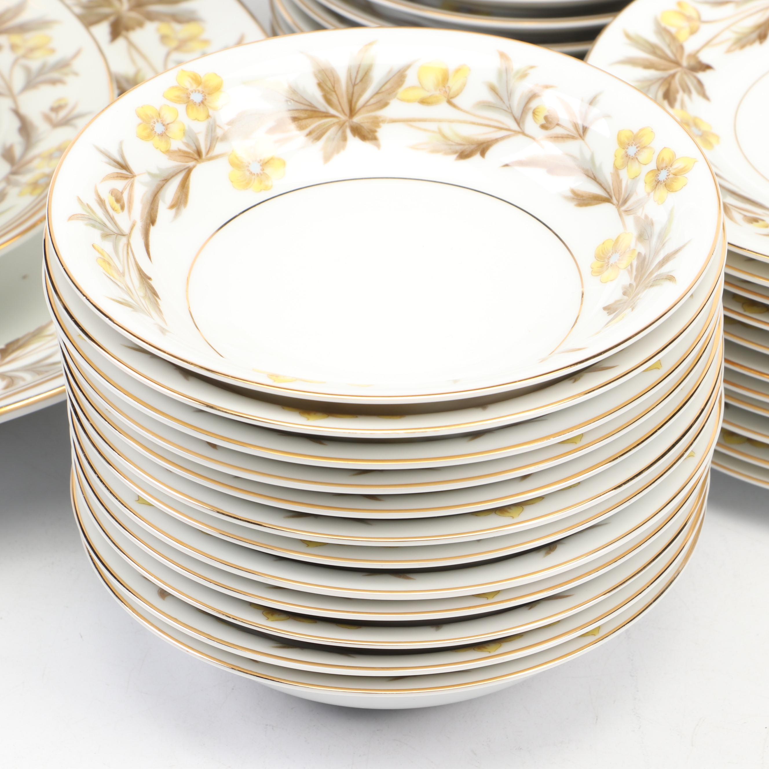 Noritake China "Lorraine" Dinnerware and Serving Pieces, 1953-1955