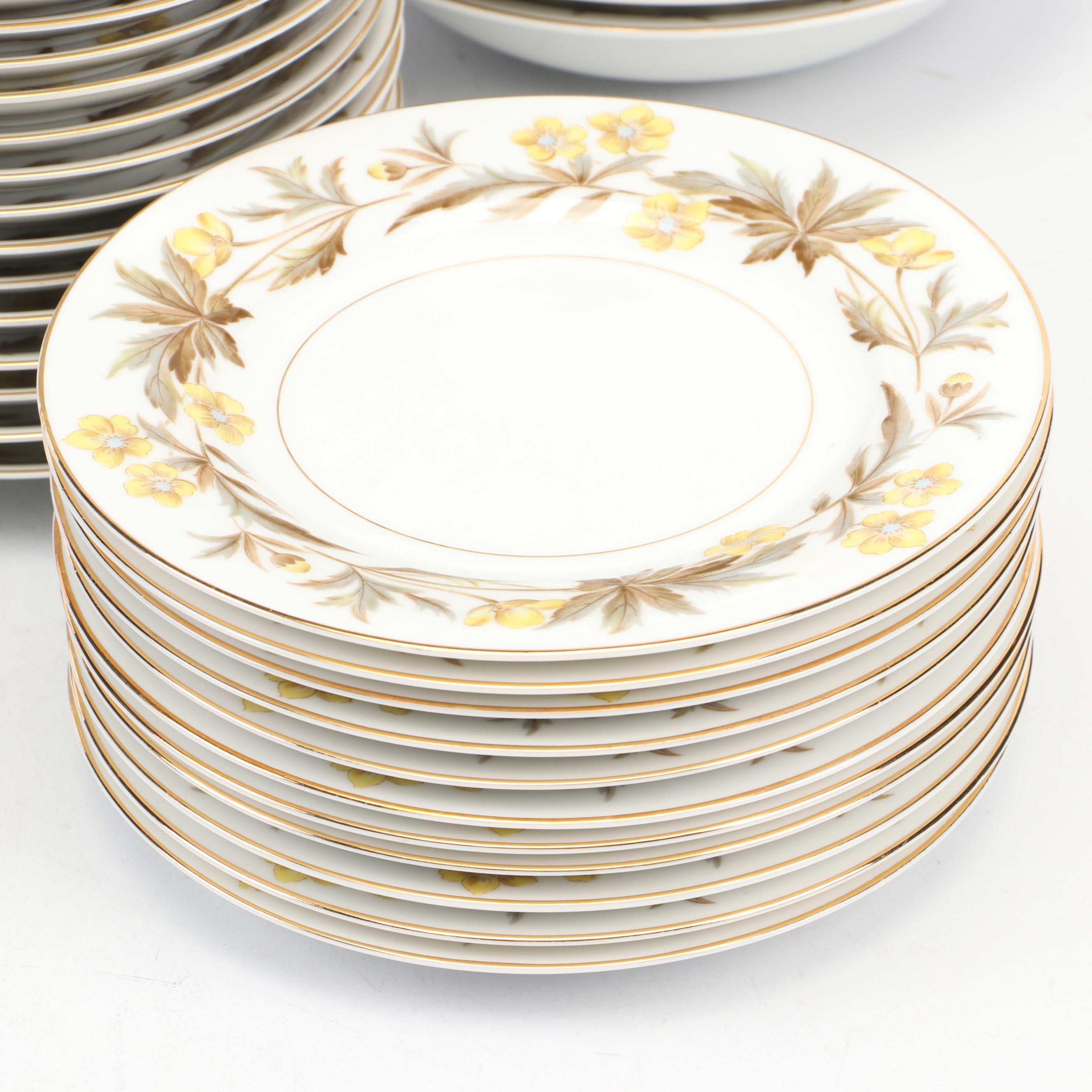 Noritake China "Lorraine" Dinnerware and Serving Pieces, 1953-1955