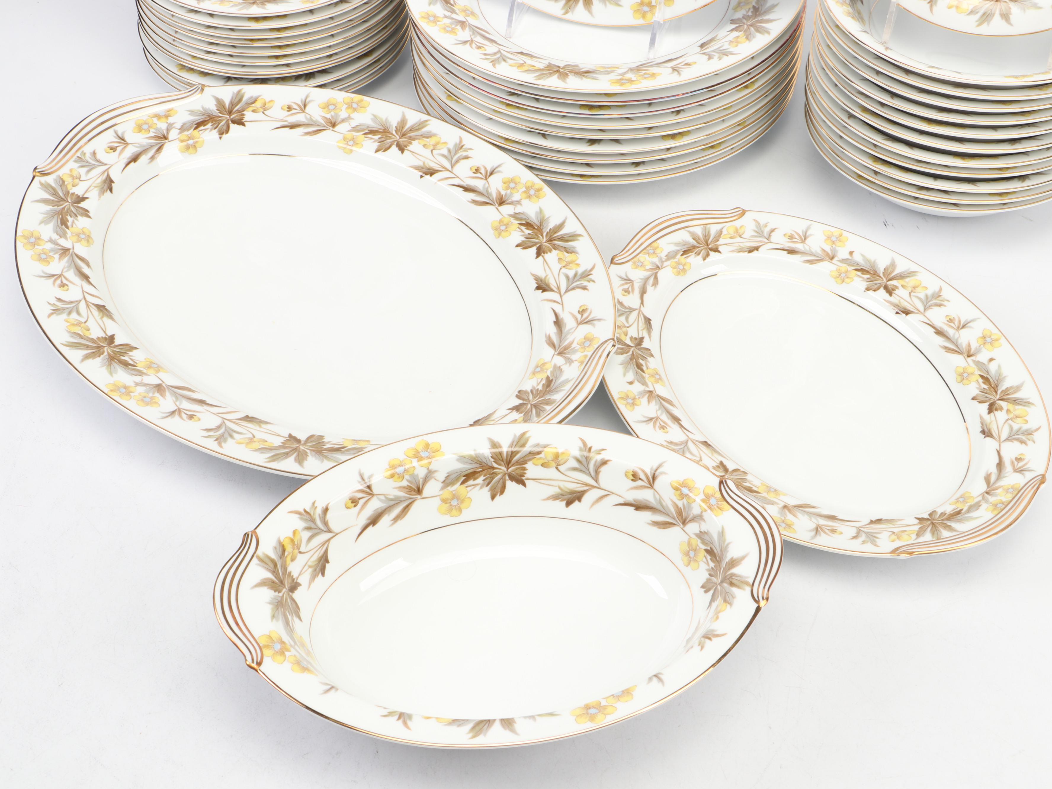 Noritake China "Lorraine" Dinnerware and Serving Pieces, 1953-1955