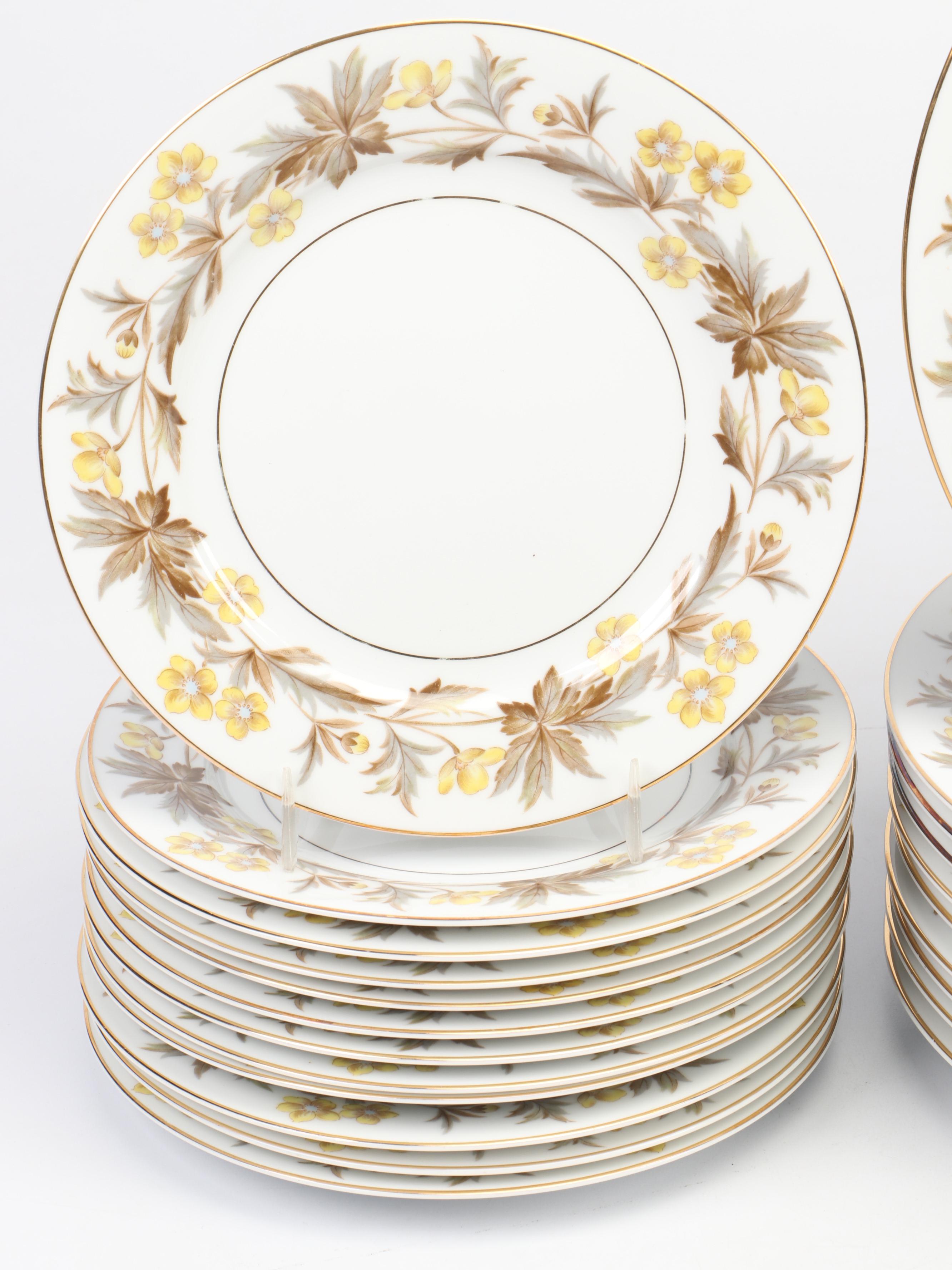 Noritake China "Lorraine" Dinnerware and Serving Pieces, 1953-1955