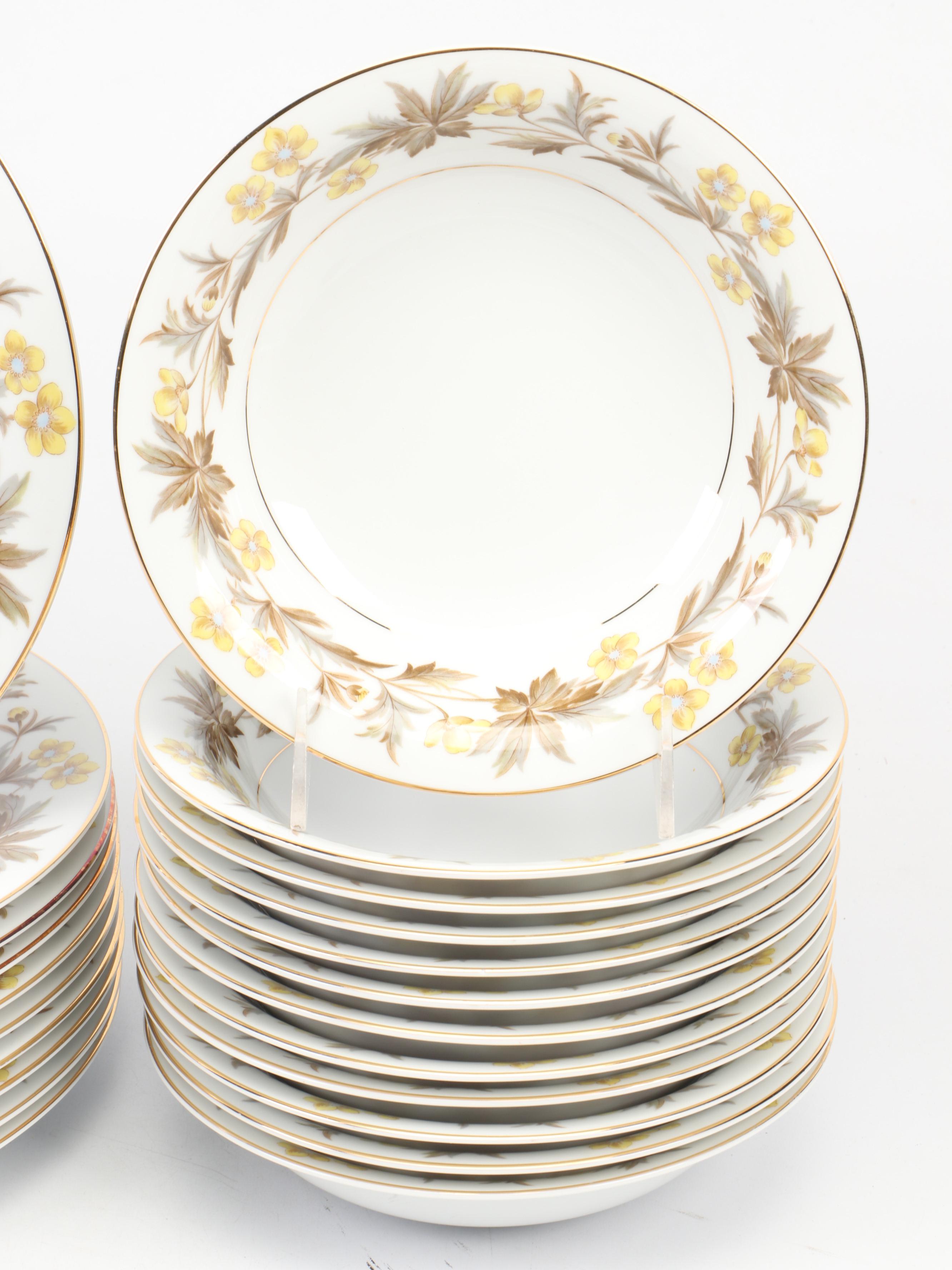 Noritake China "Lorraine" Dinnerware and Serving Pieces, 1953-1955