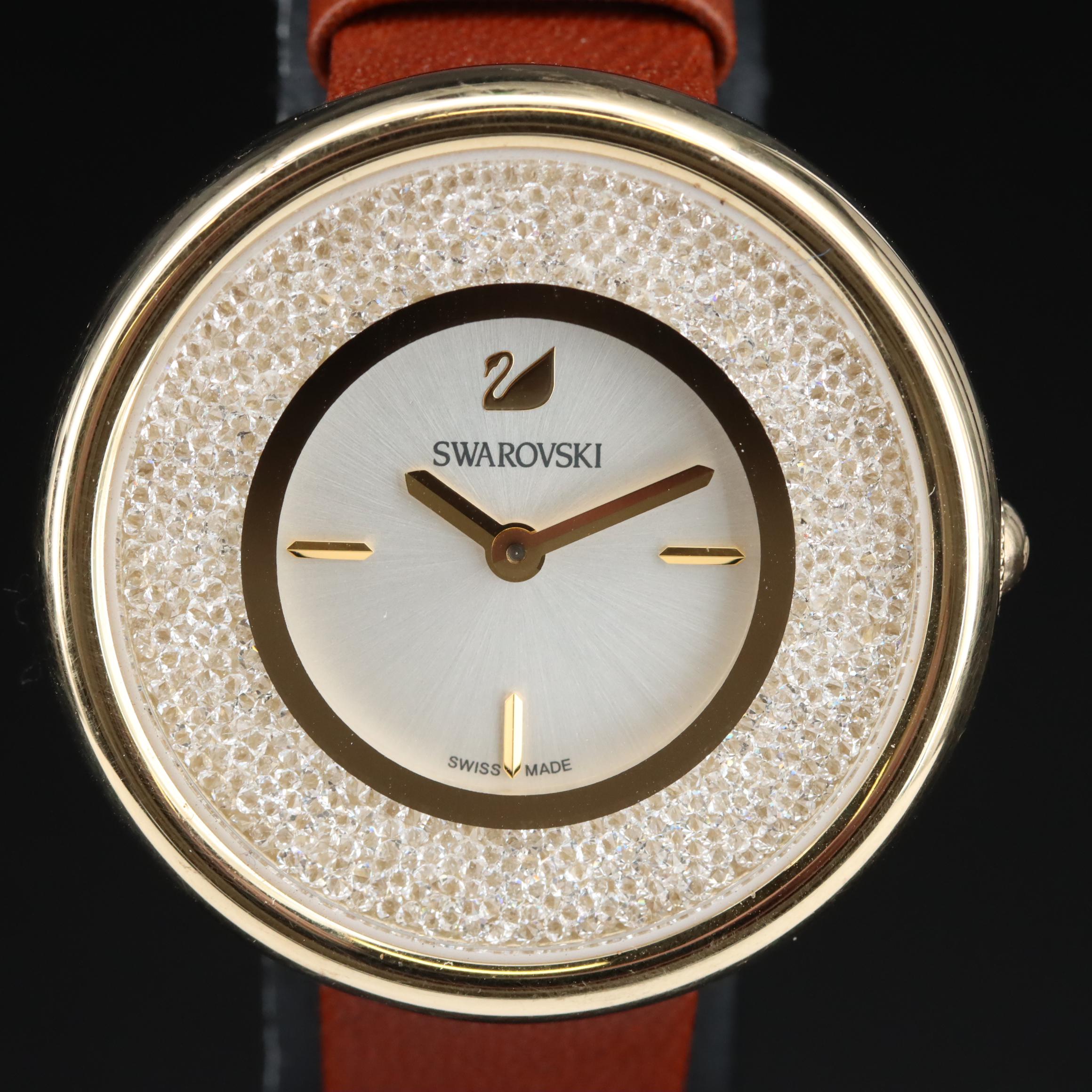 Swarovski Crystalline Pure Brown Watch