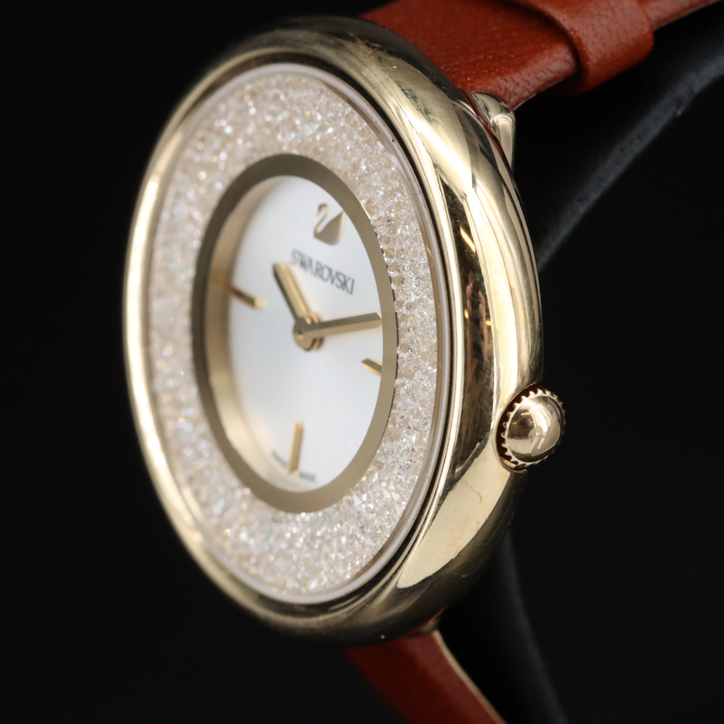 Swarovski Crystalline Pure Brown Watch