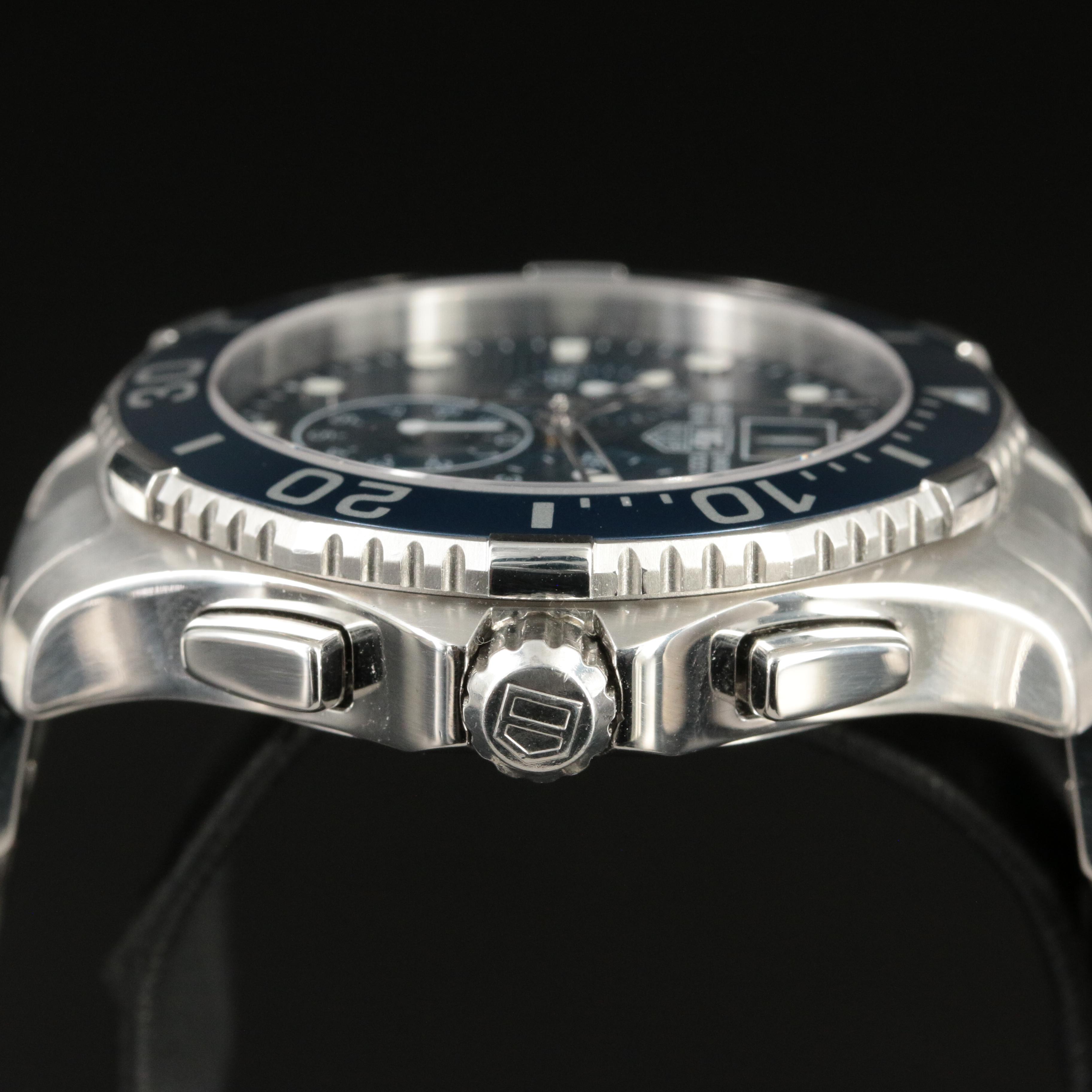 TAG Heuer Aquaracer Grande Date Blue 43mm Quartz Watch