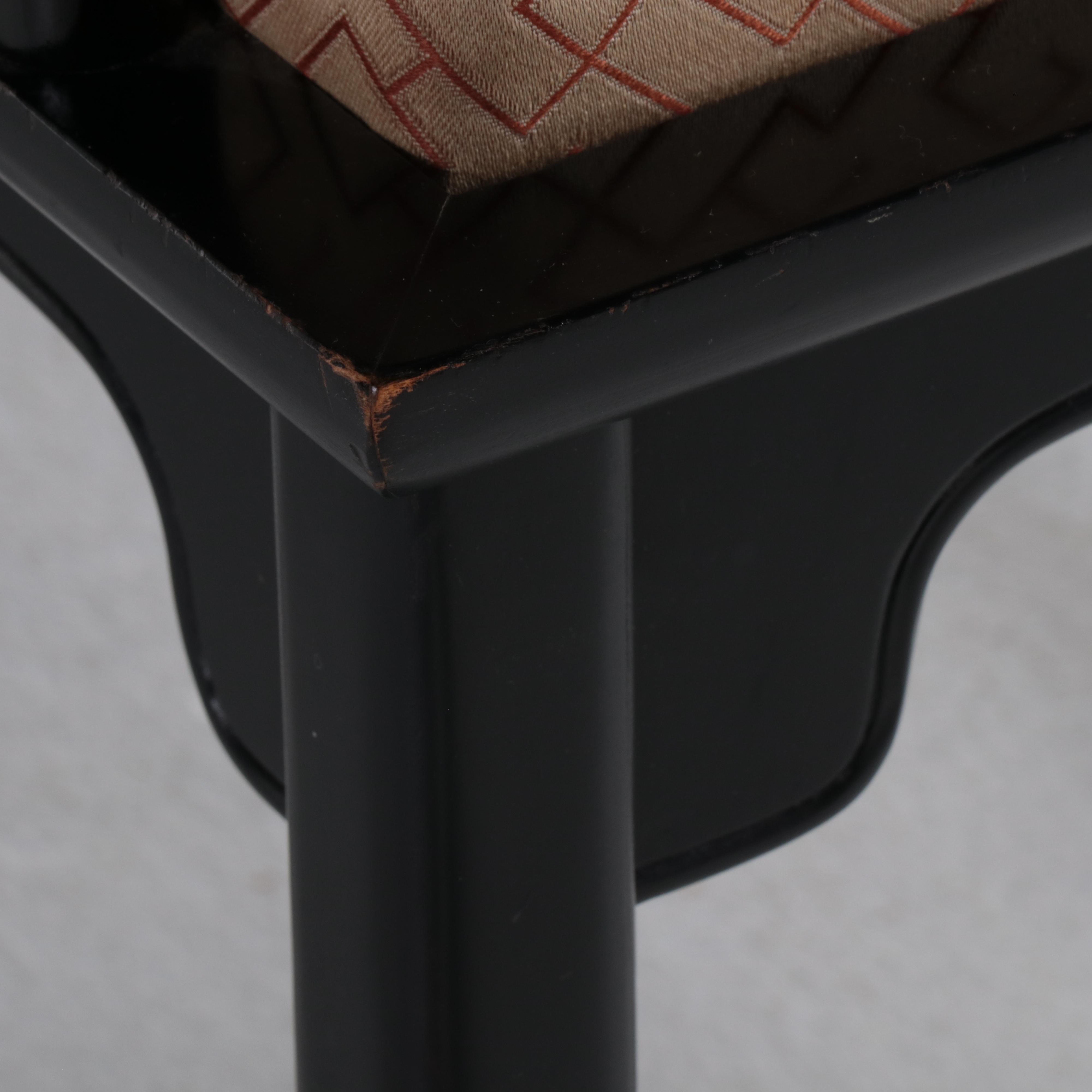 Century Furniture Chinese Style Dining Table and Eight Chairs, Late 20th C.