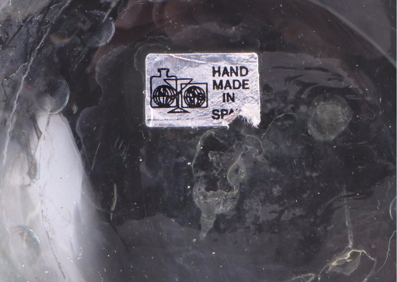 Footed Low Bowl with Other Glass Vases