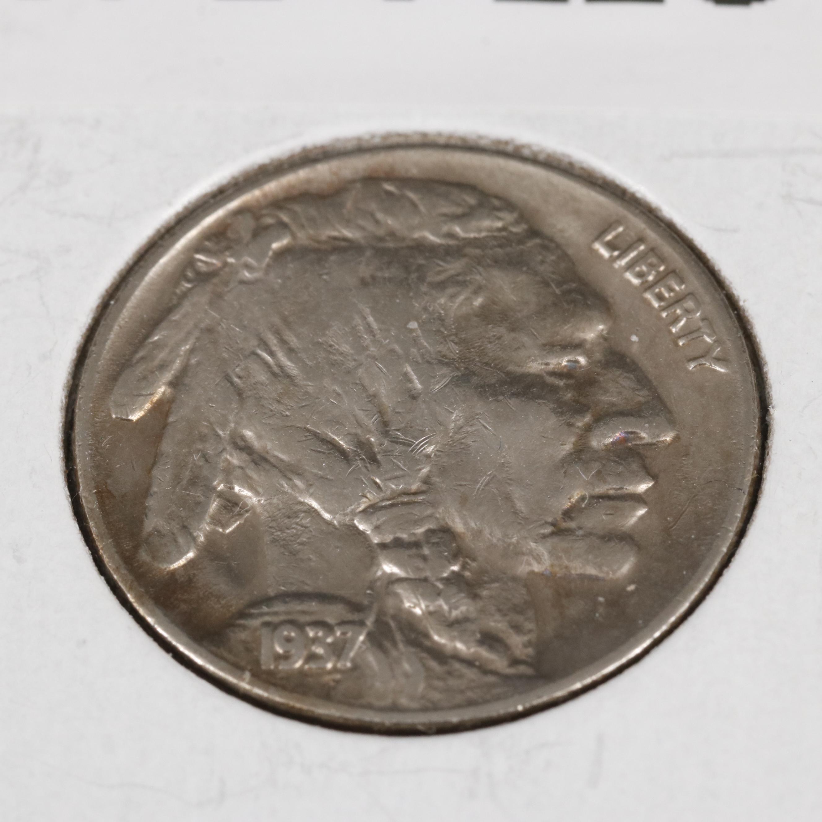 Key Date 1937-D Three Legged Buffalo Nickel