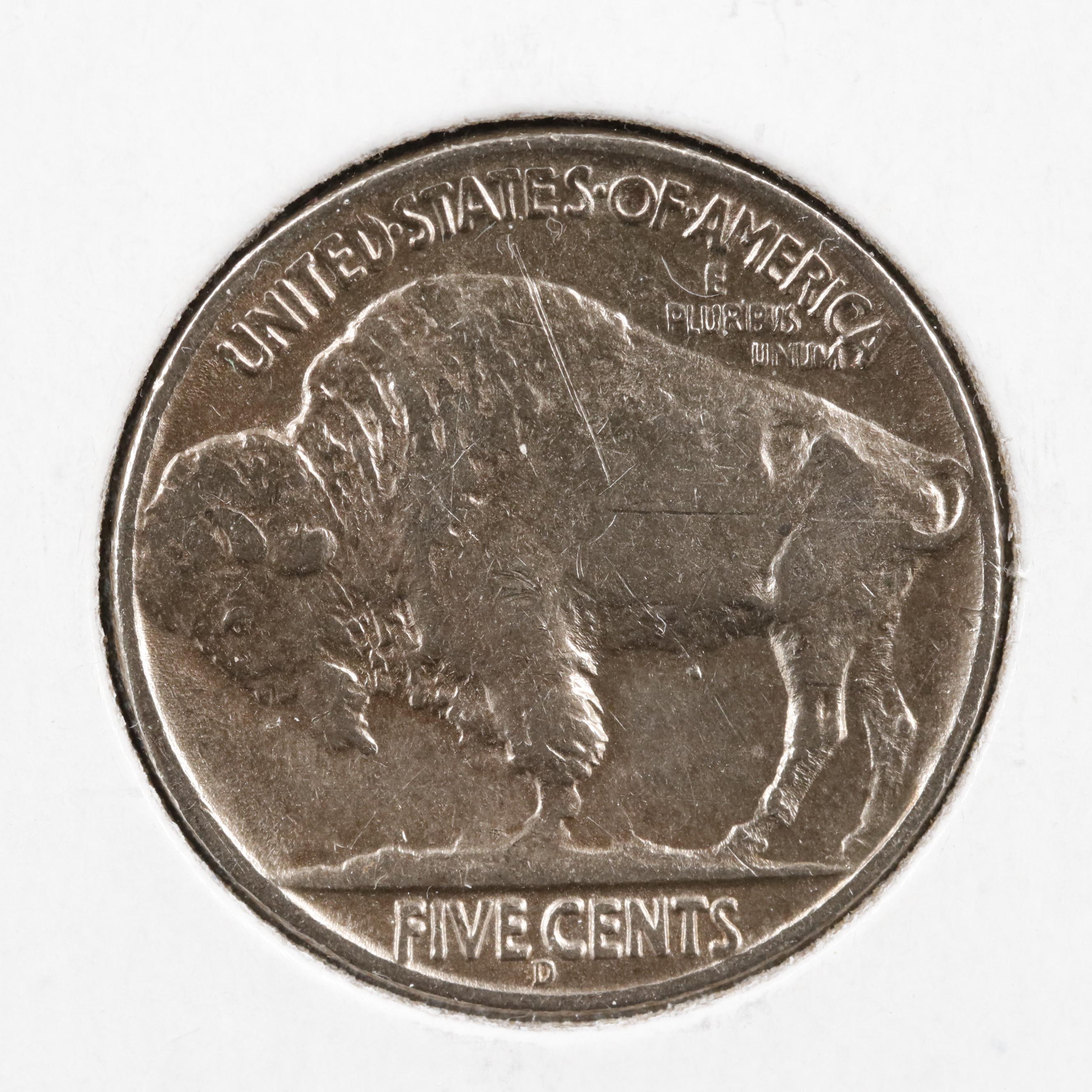 Key Date 1937-D Three Legged Buffalo Nickel