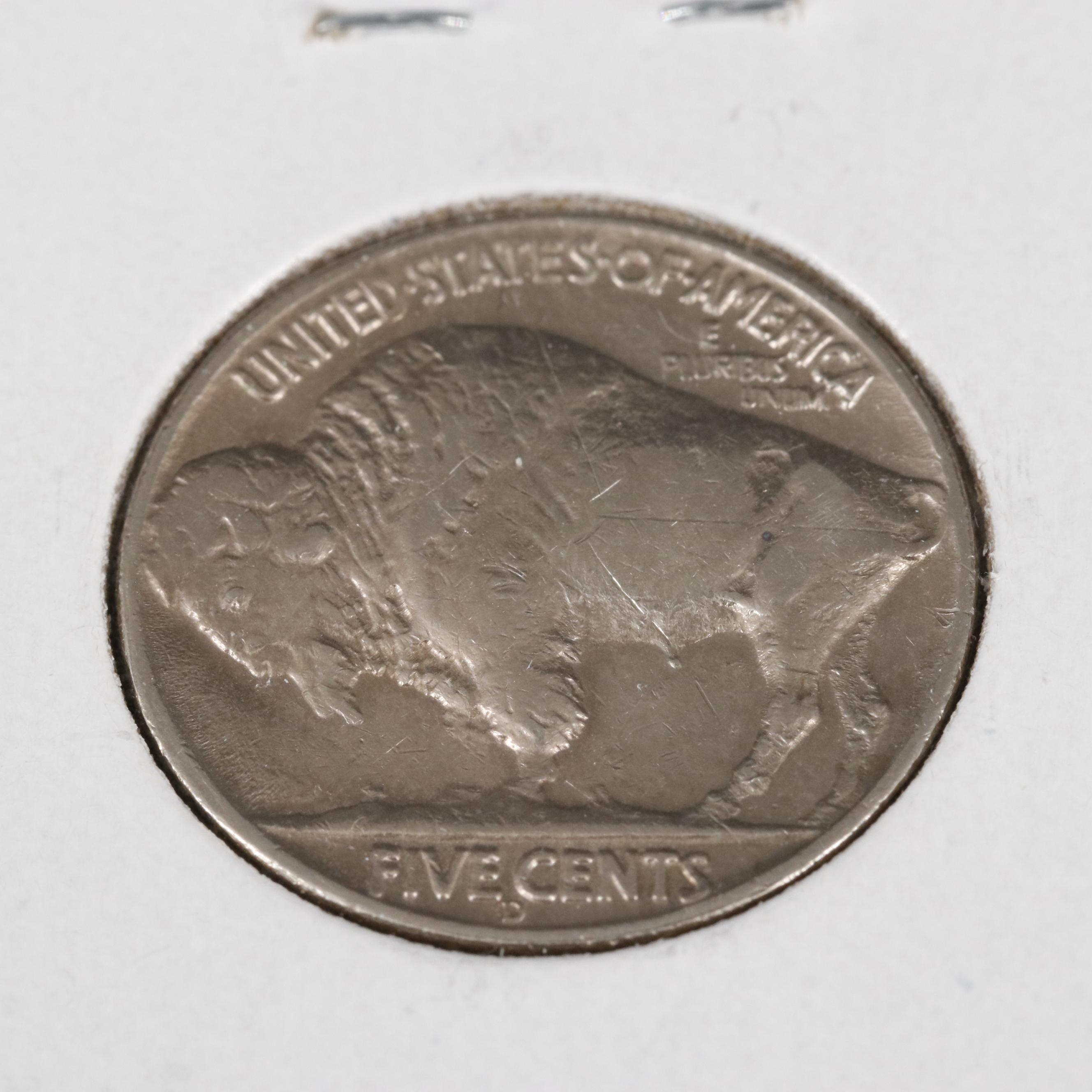 Key Date 1937-D Three Legged Buffalo Nickel