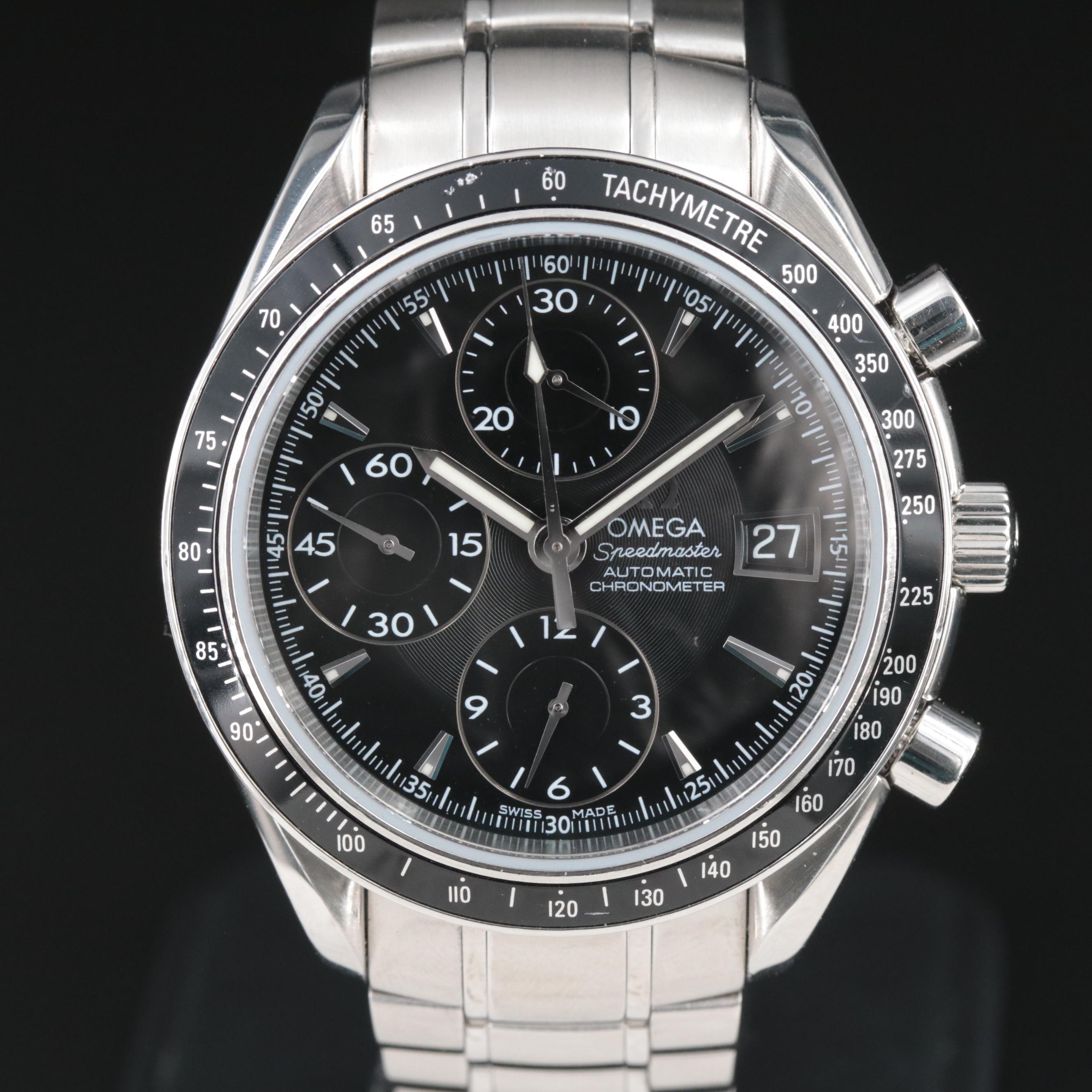 Omega Speedmaster Date 40MM Steel Automatic Watch