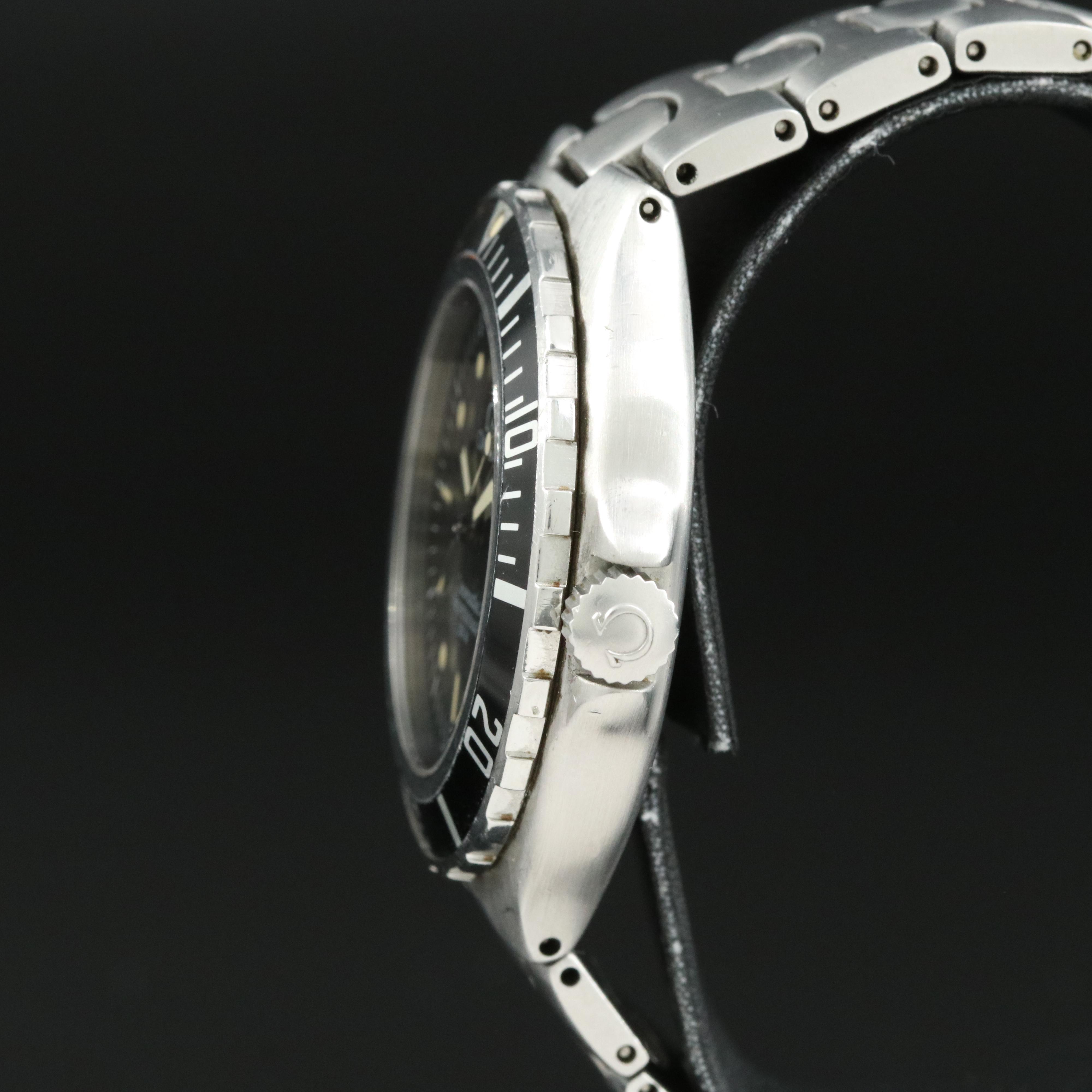 Omega Seamaster 200M Steel 36MM Black Dial Quartz Watch