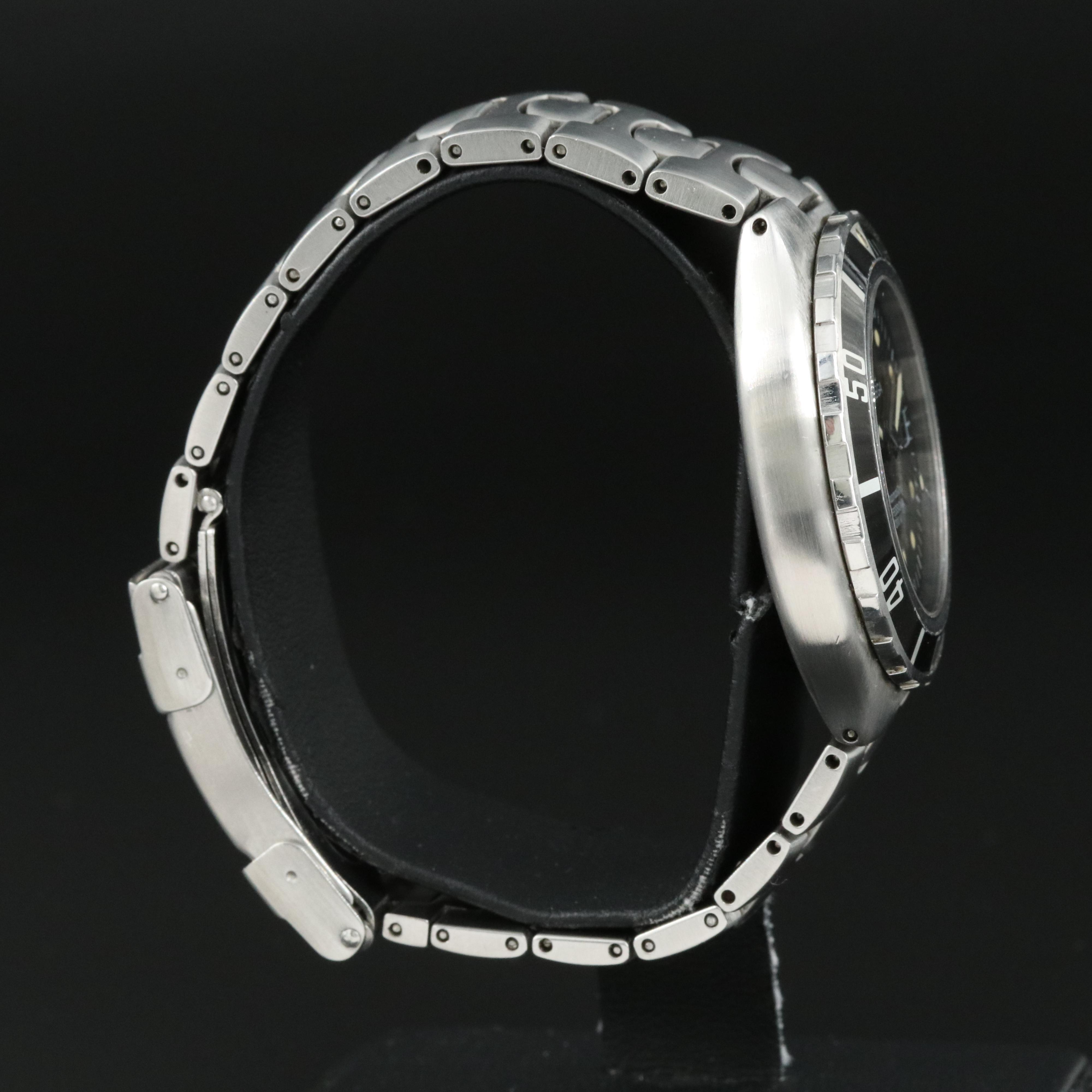 Omega Seamaster 200M Steel 36MM Black Dial Quartz Watch