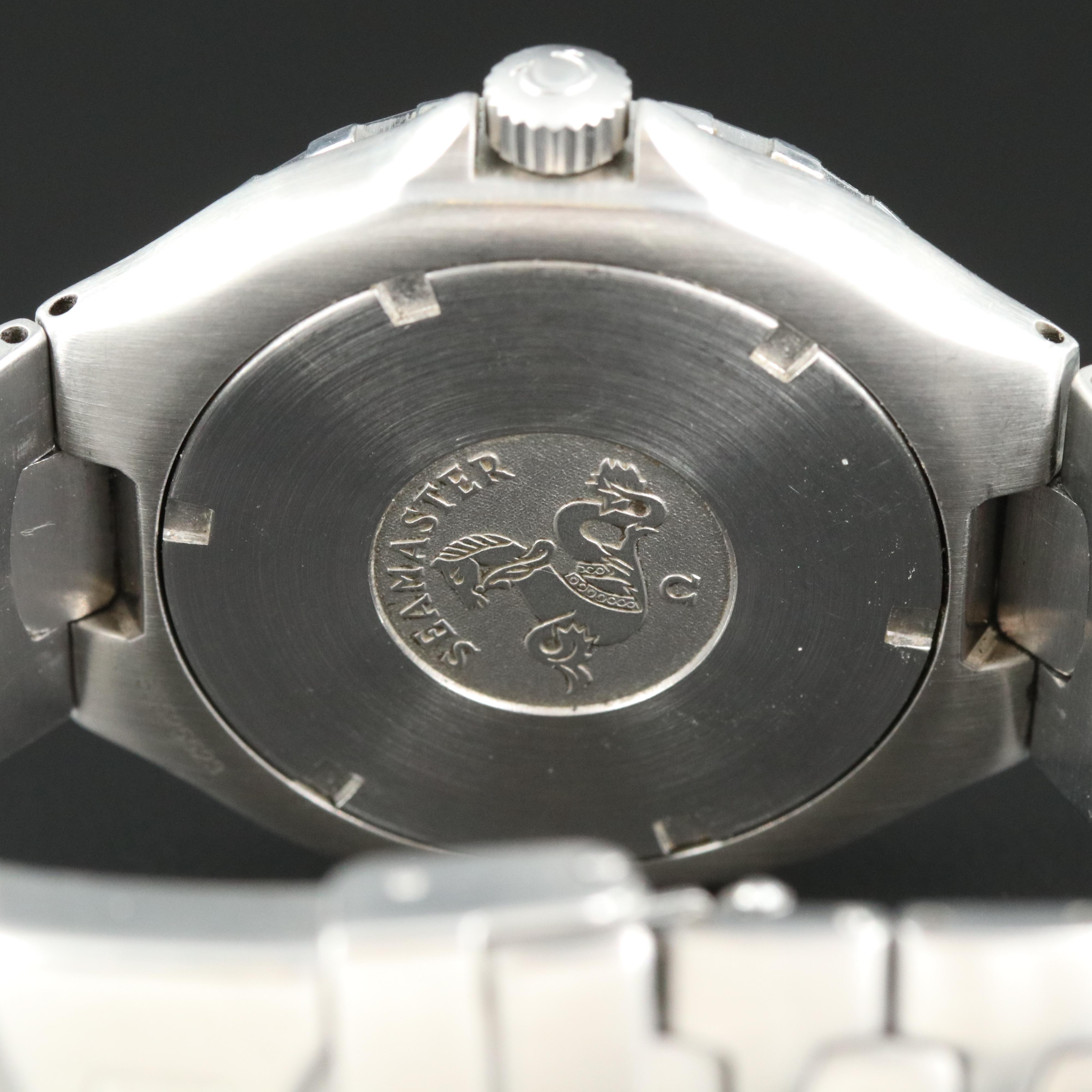 Omega Seamaster 200M Steel 36MM Black Dial Quartz Watch