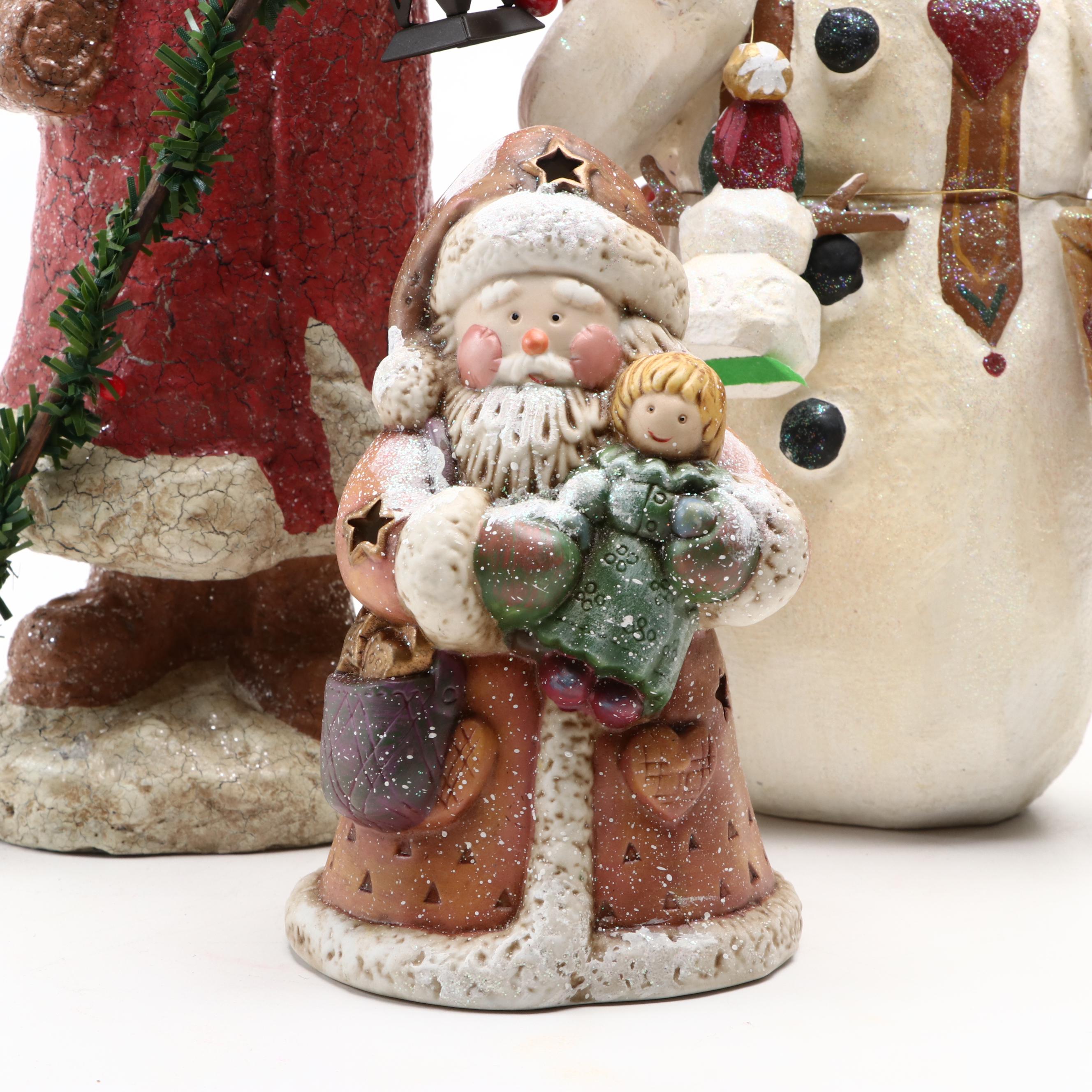 House of Hatten Resin Snowman Figurine with Other Seasonal  Décor