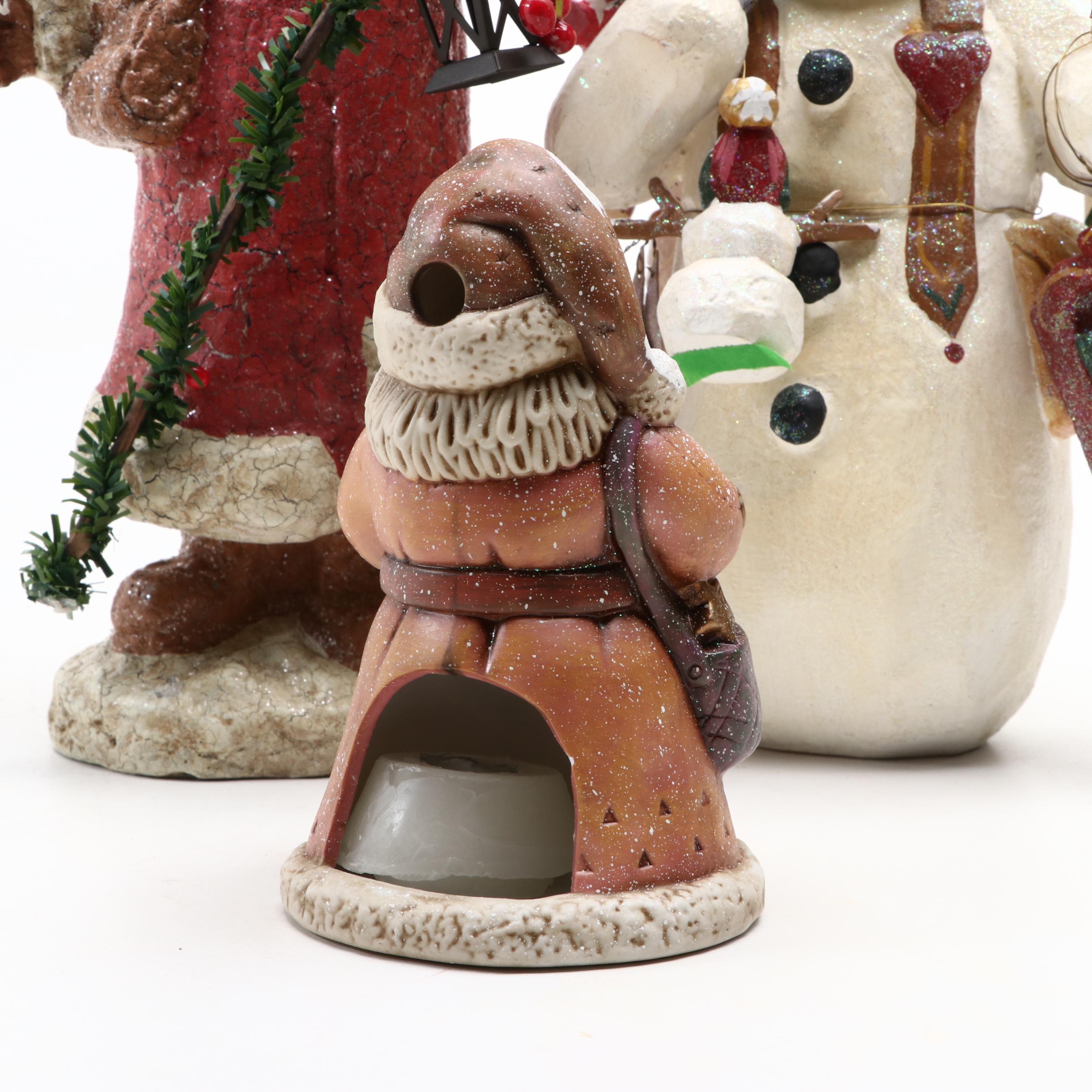 House of Hatten Resin Snowman Figurine with Other Seasonal  Décor