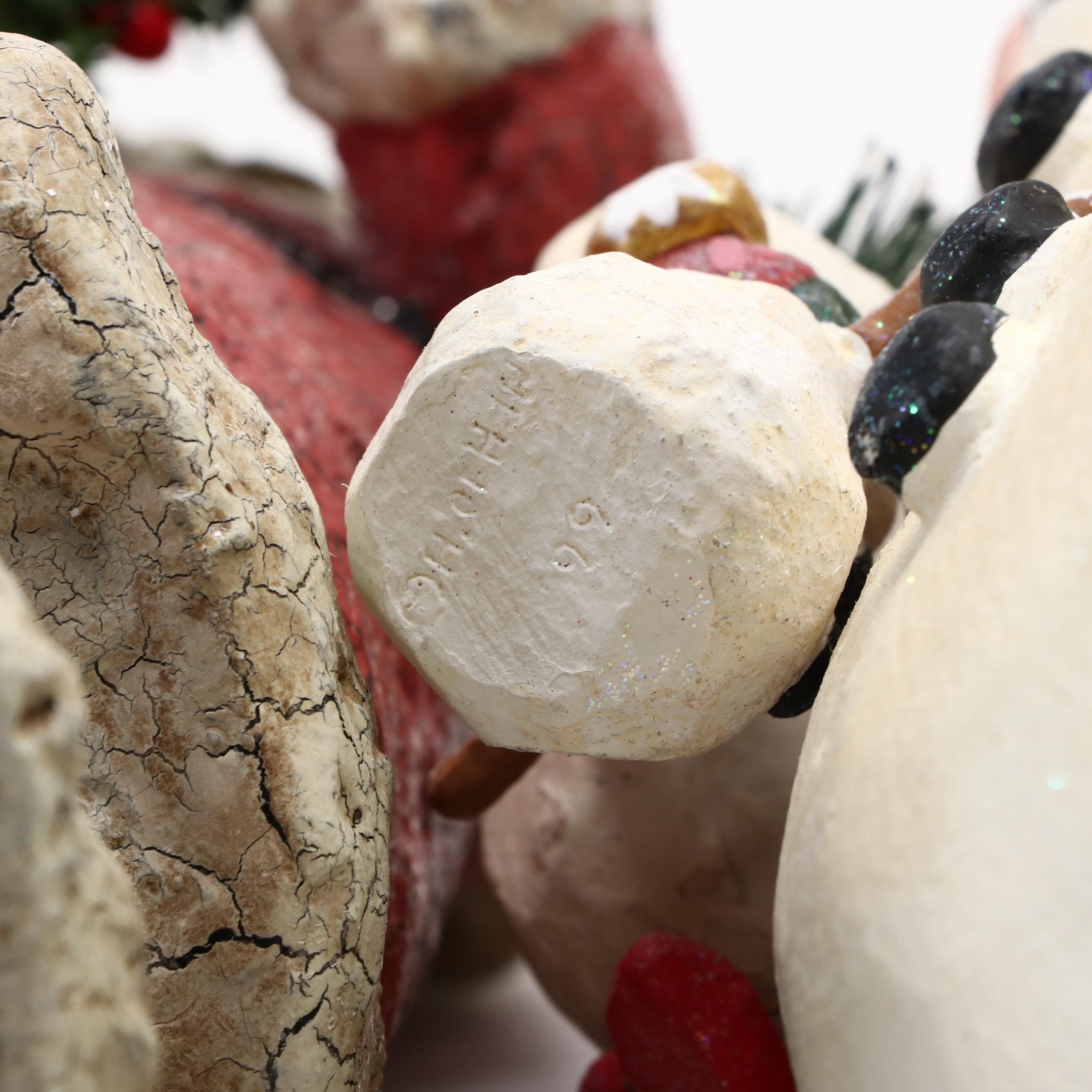 House of Hatten Resin Snowman Figurine with Other Seasonal  Décor