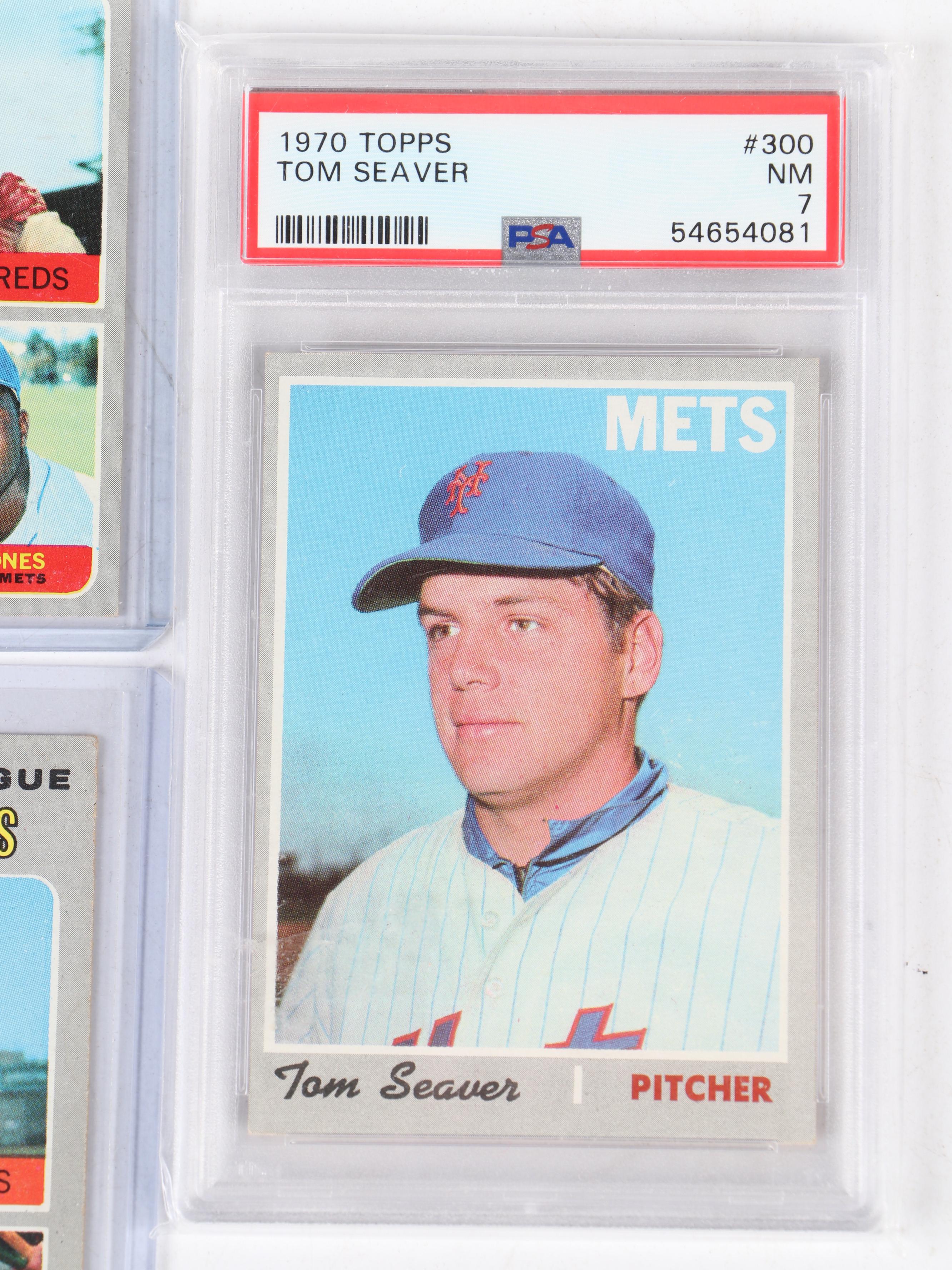 1970 Topps Baseball Cards Featuring Tom Seaver #300 Graded PSA 7 Near Mint
