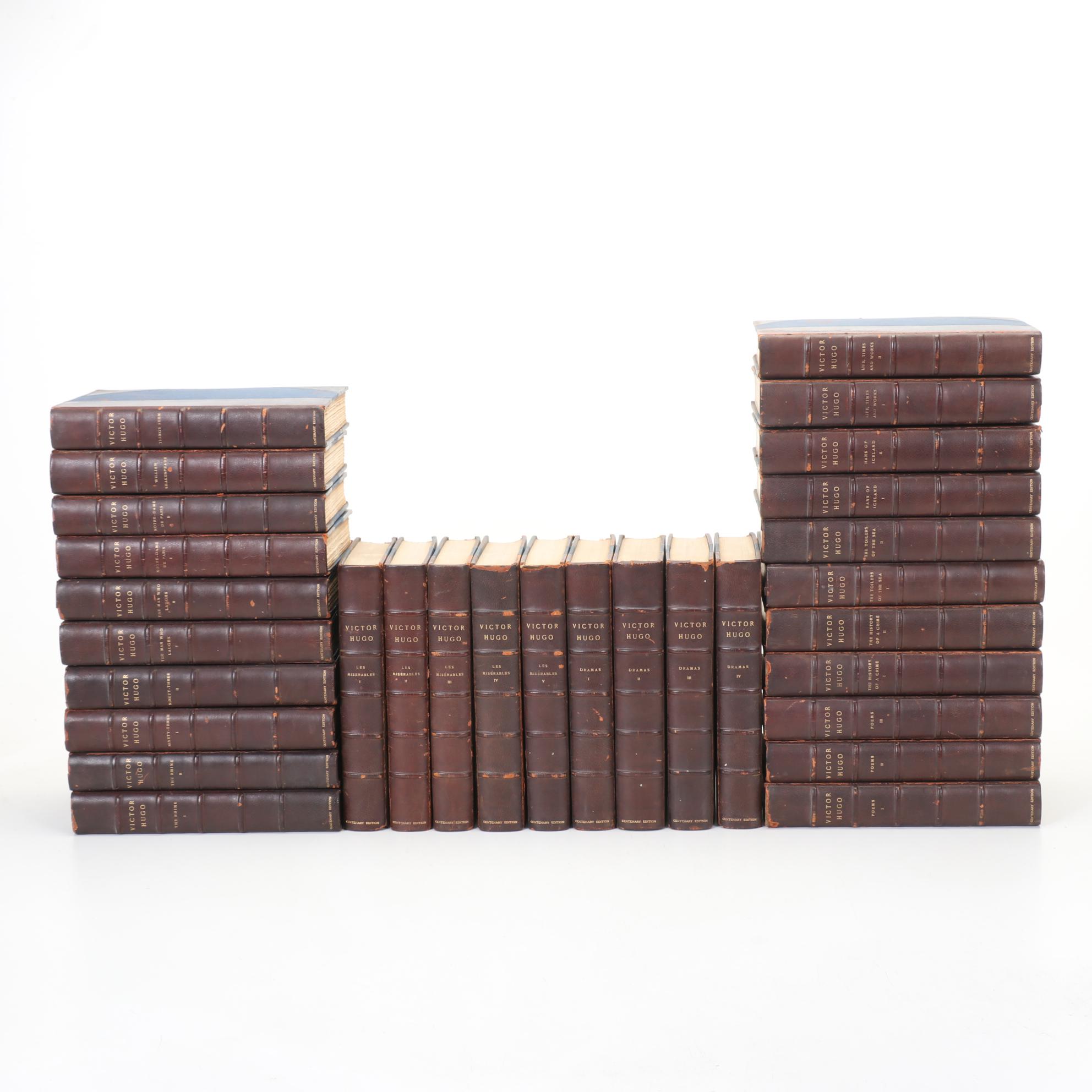 Centenary Edition "The Works of Victor Hugo" Complete Thirty-Volume Set, 1902