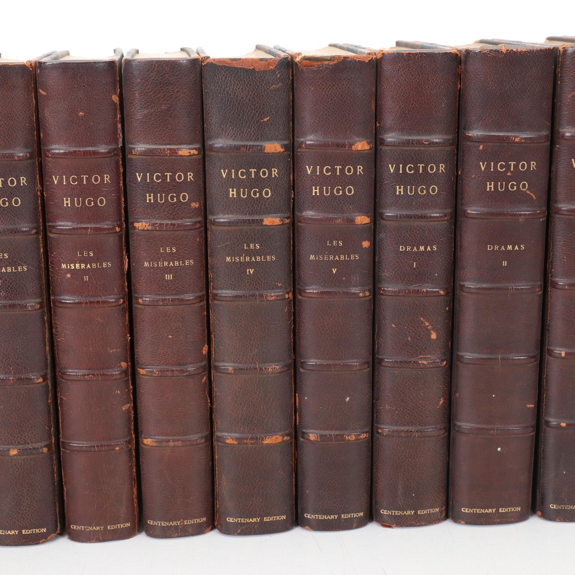 Centenary Edition "The Works of Victor Hugo" Complete Thirty-Volume Set, 1902